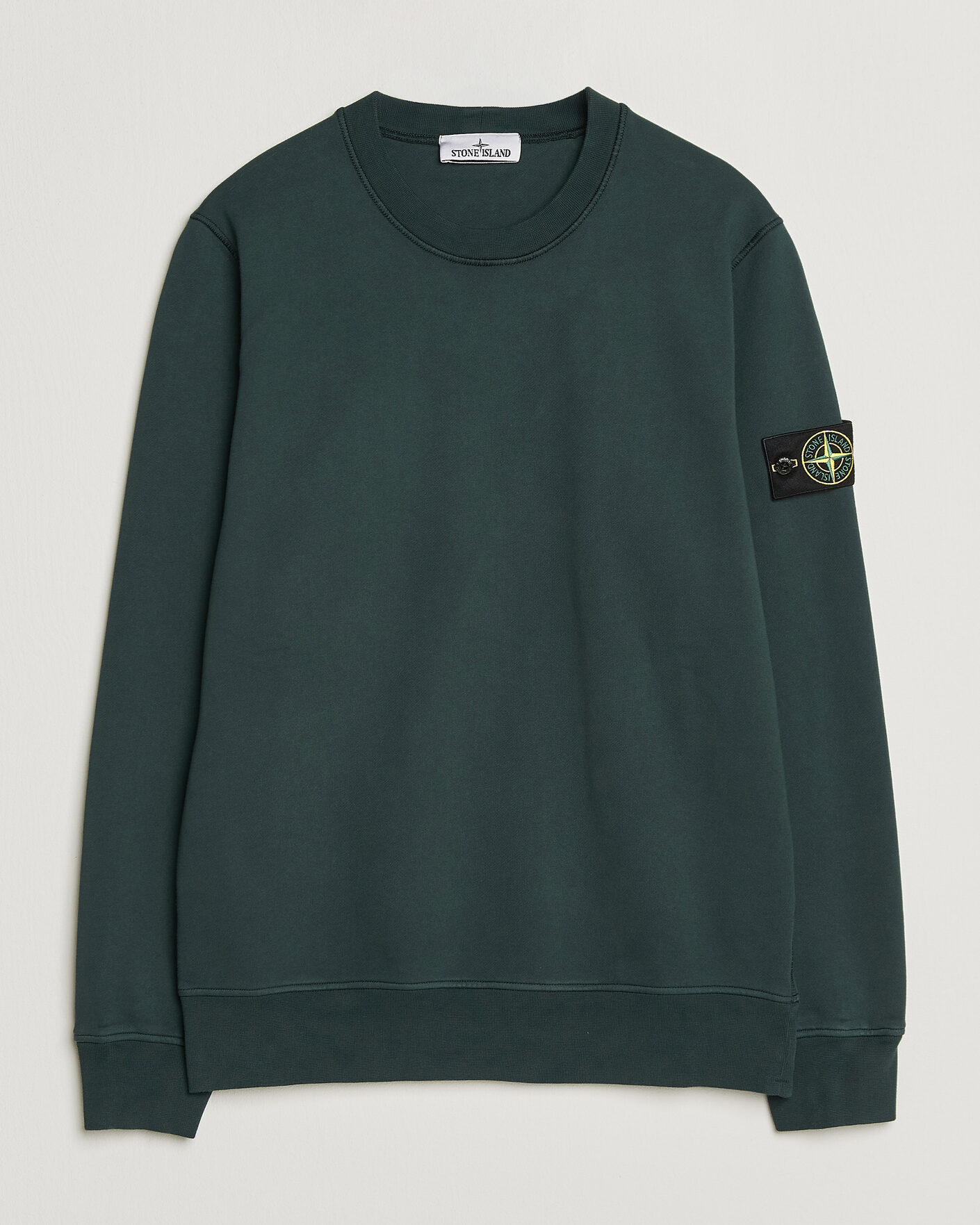 Herre | Trøjer | Stone Island | Garment Dyed Fleece Sweatshirt Dark Green