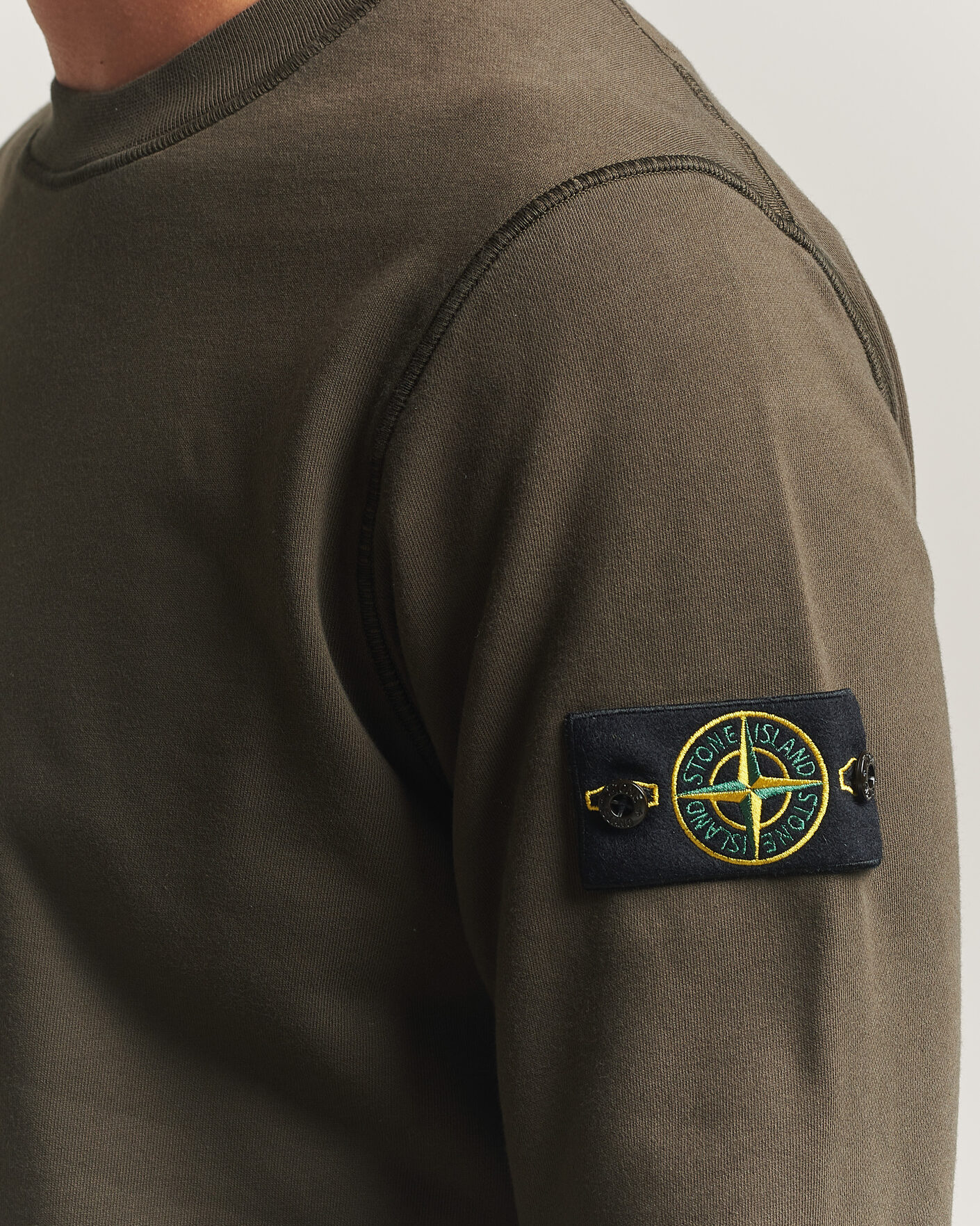 Herre | Trøjer | Stone Island | Garment Dyed Fleece Sweatshirt Coal Grey