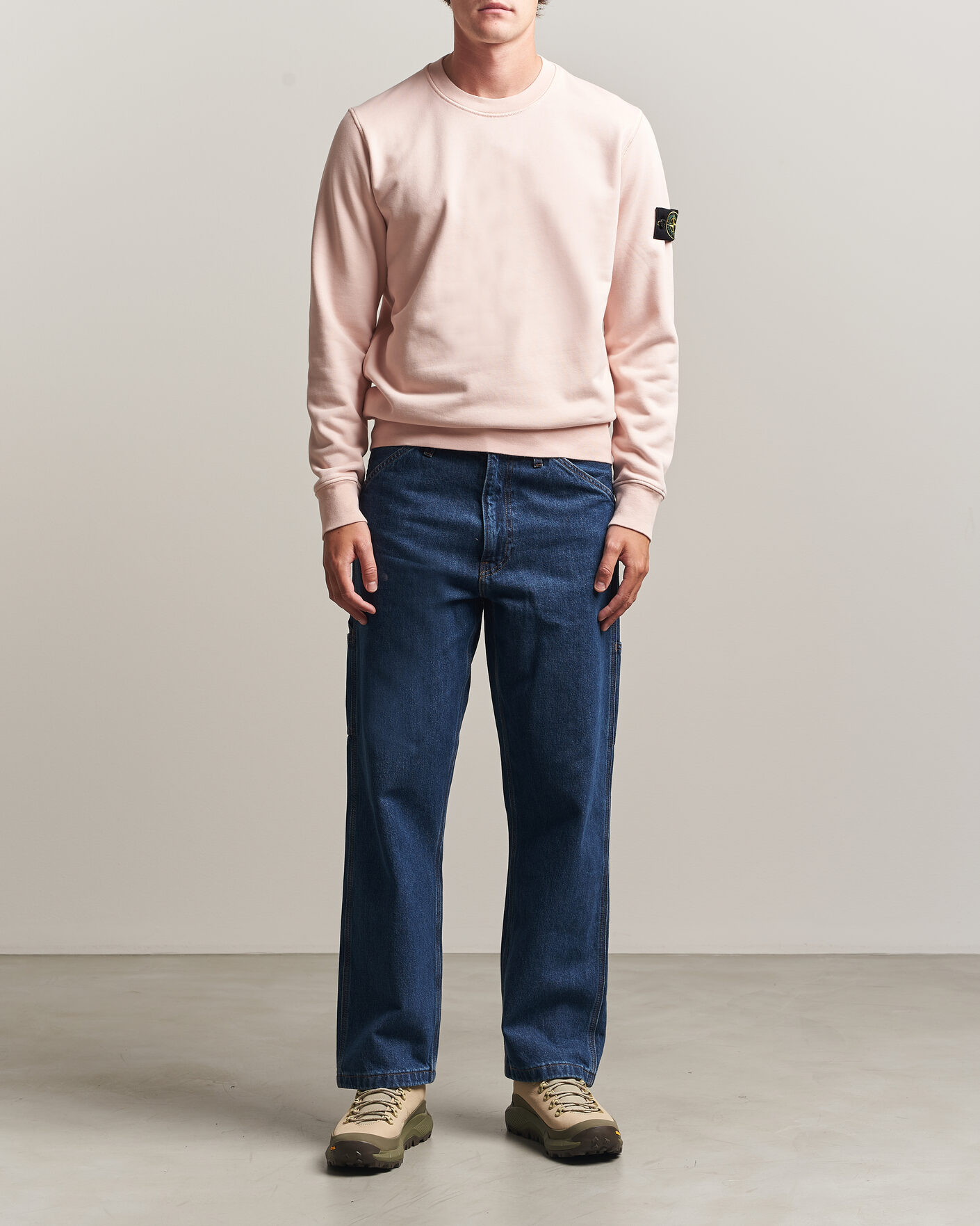 Herre | Trøjer | Stone Island | Garment Dyed Fleece Sweatshirt Antique Rose