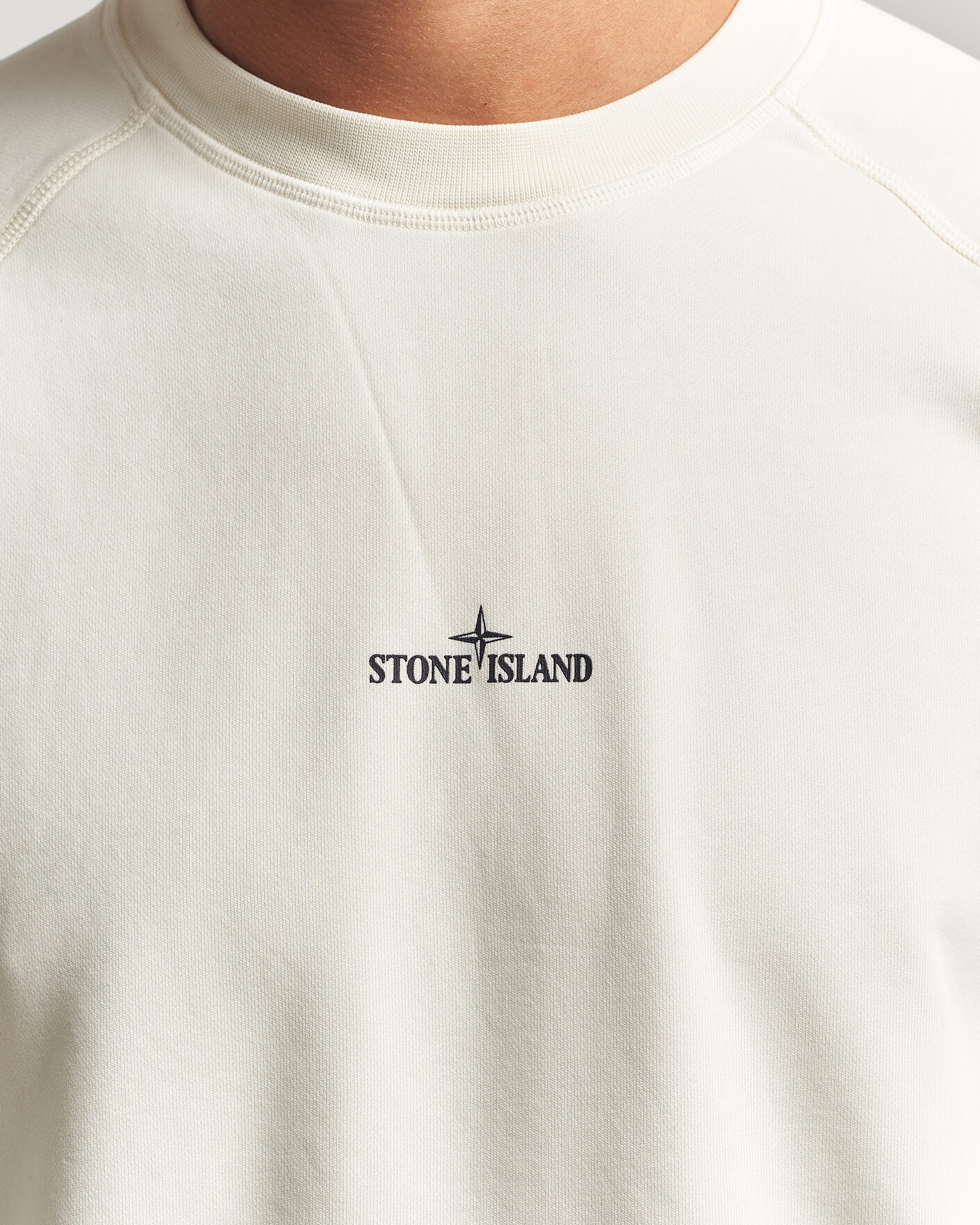 Herre | Trøjer | Stone Island | Garment Dyed Fleece Desert Print Sweatshirt Ivory