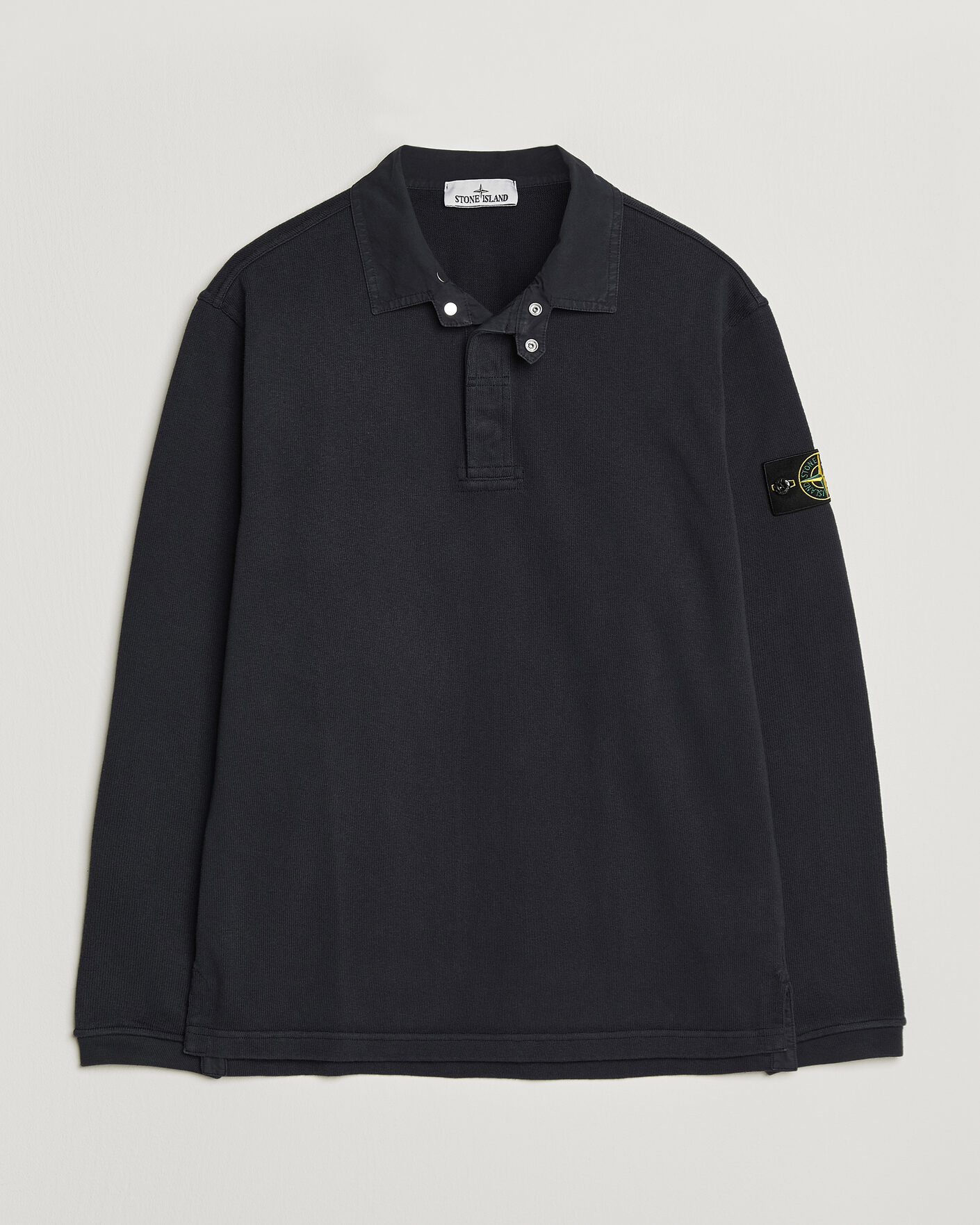 Herre | Trøjer | Stone Island | Heavy Cotton Jersey Polo Blue Navy