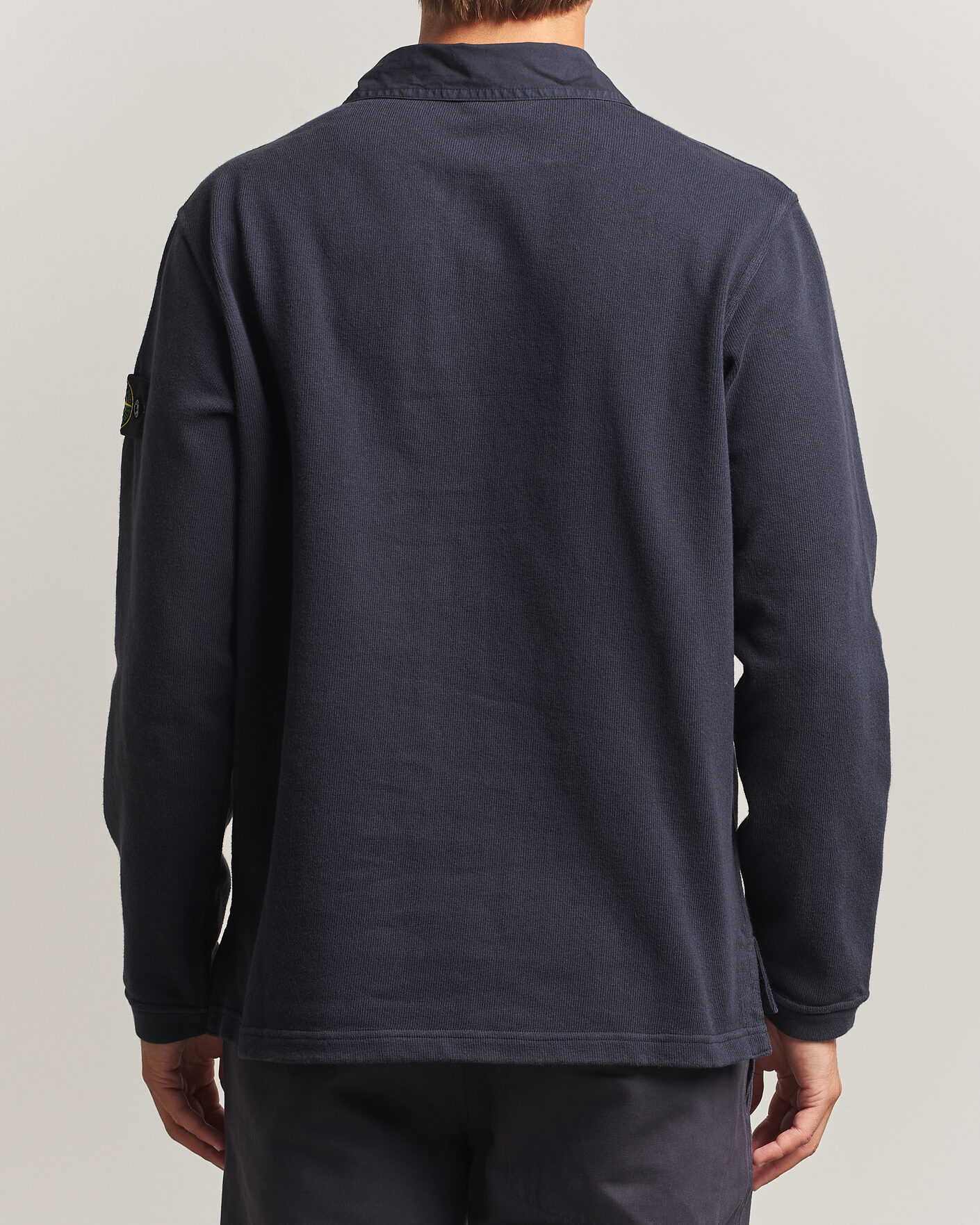 Herre | Trøjer | Stone Island | Heavy Cotton Jersey Polo Blue Navy