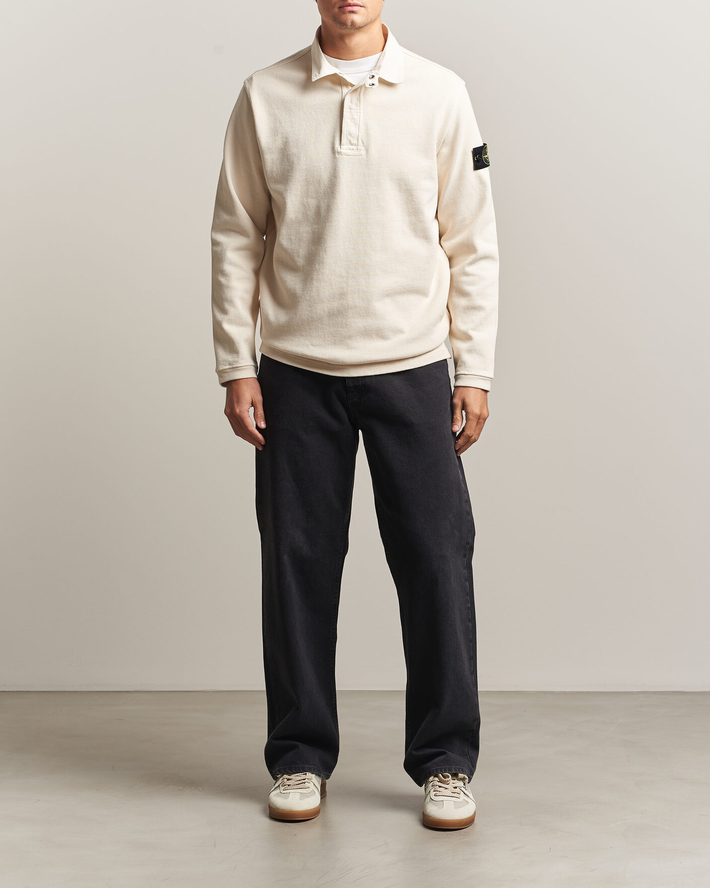 Herre | Trøjer | Stone Island | Heavy Cotton Jersey Polo Ivory
