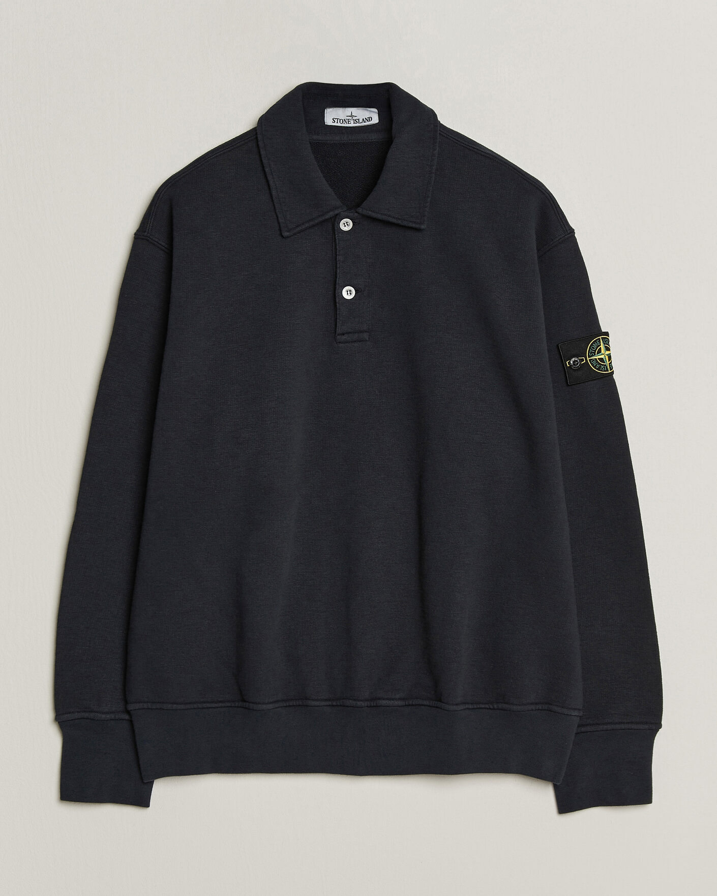 Herre | Trøjer | Stone Island | Tubular Cotton Fleece Polo Navy Blue
