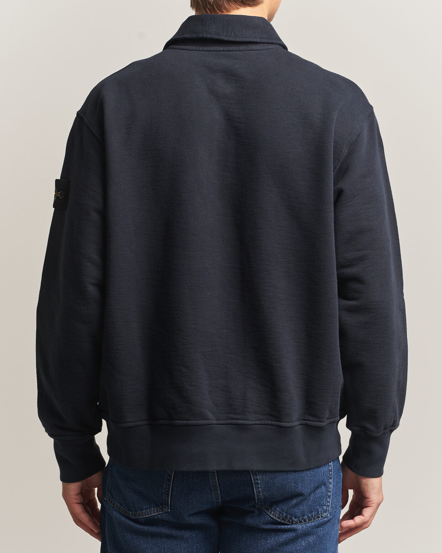 Herre | Trøjer | Stone Island | Tubular Cotton Fleece Polo Navy Blue