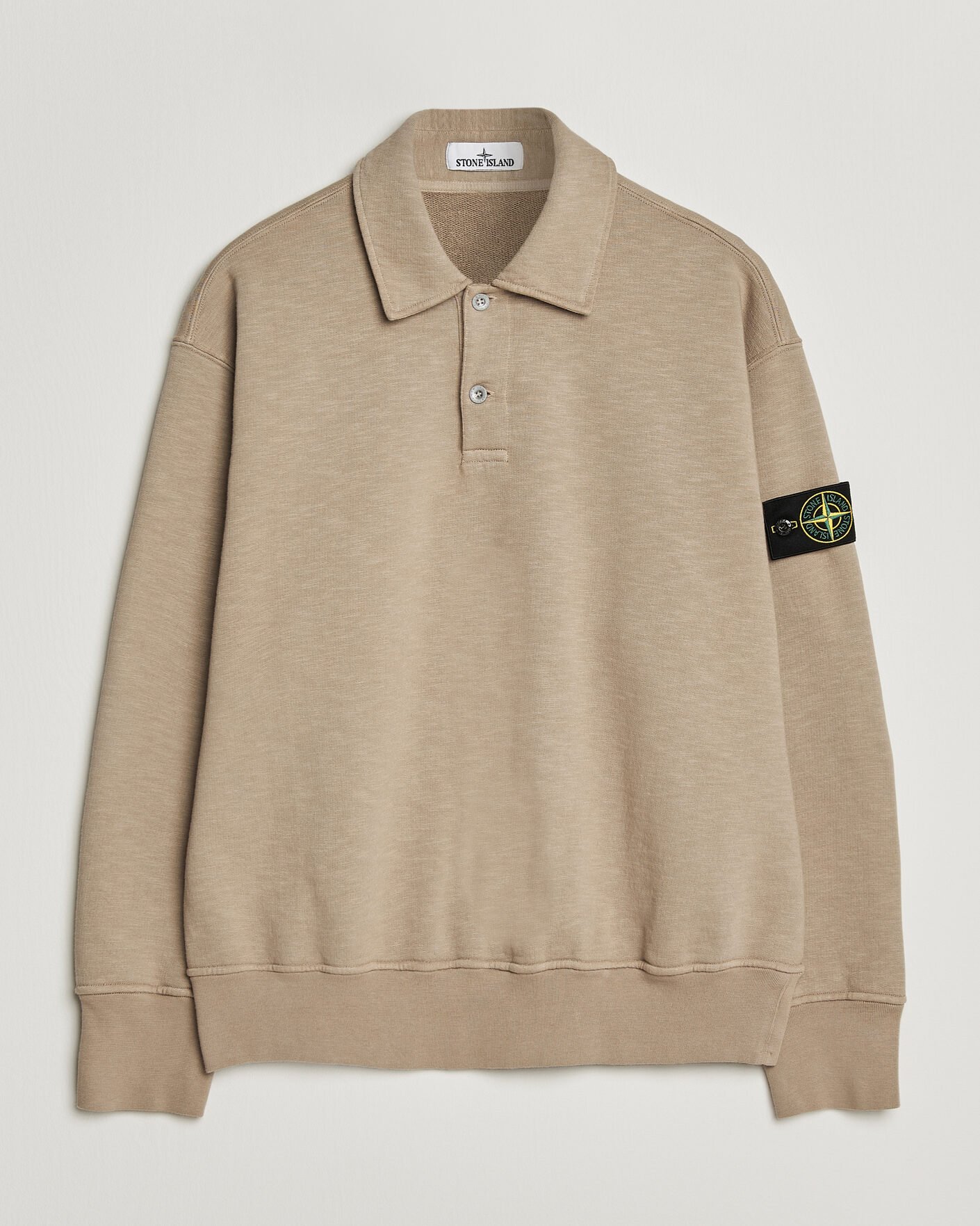 Herre | Trøjer | Stone Island | Tubular Cotton Fleece Polo Biscuit