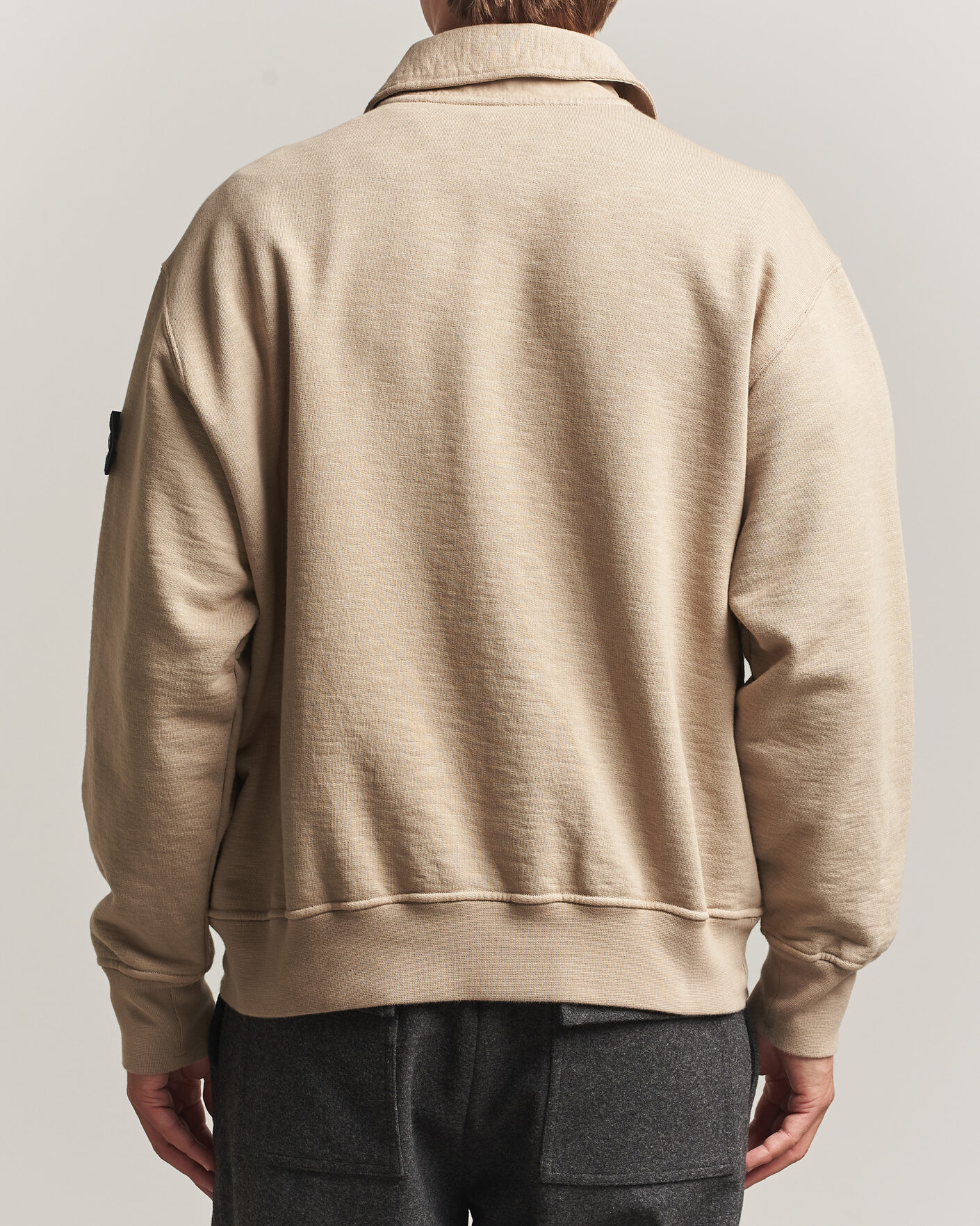 Herre | Trøjer | Stone Island | Tubular Cotton Fleece Polo Biscuit