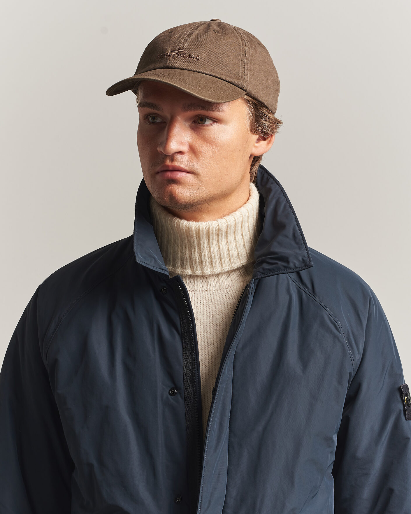 Herre | Hatte & kasketter | Stone Island | Brushed Cotton Gabardine Cap Umber