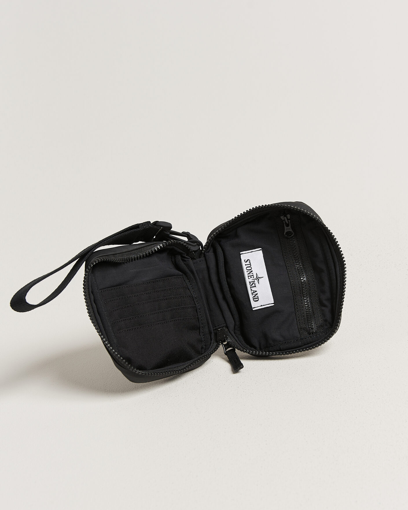 Herre | Punge | Stone Island | Coated Cotton Ripstop Wallet Black