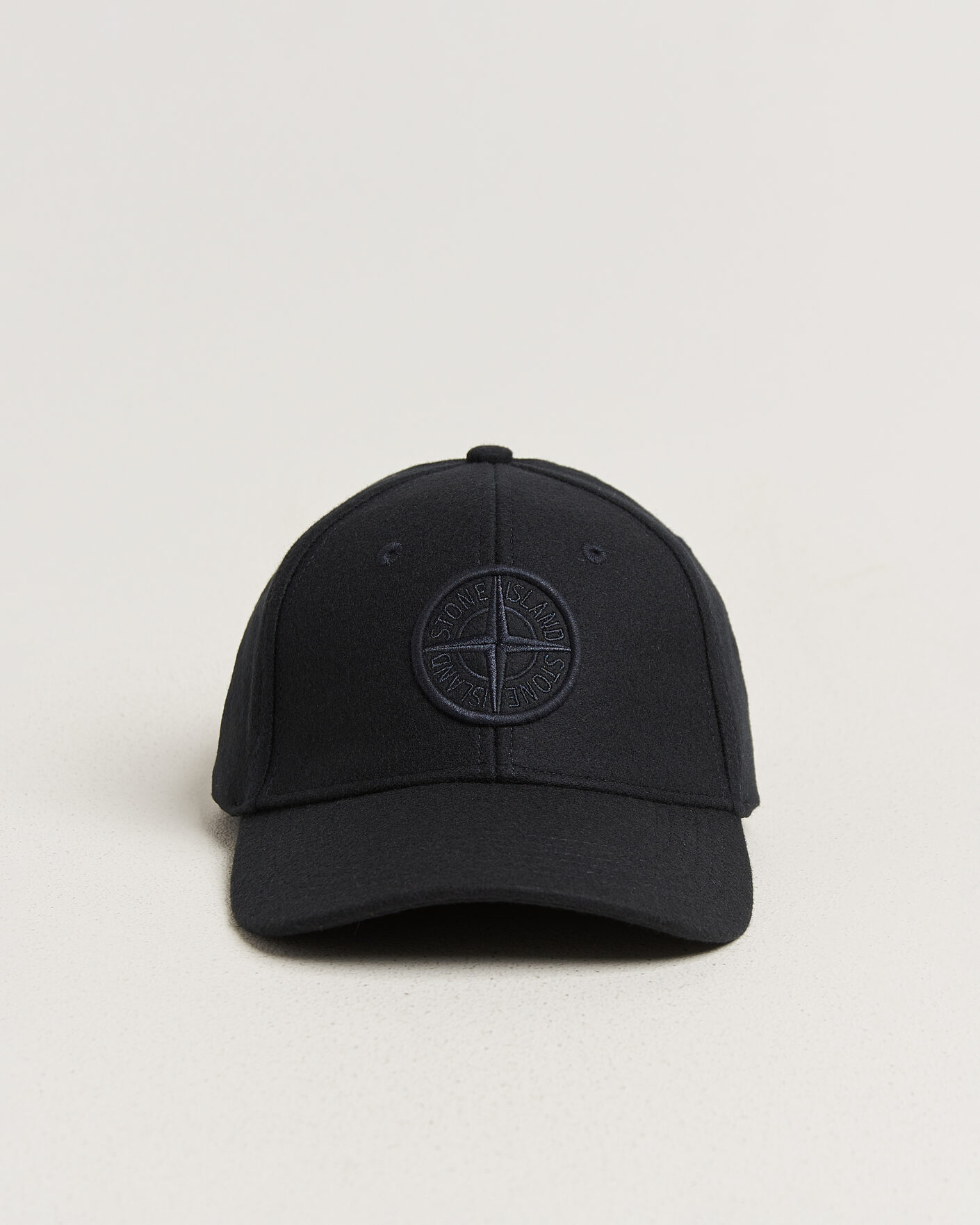 Herre | Hatte & kasketter | Stone Island | Wool/Nylon Flannel Cap Navy Blue