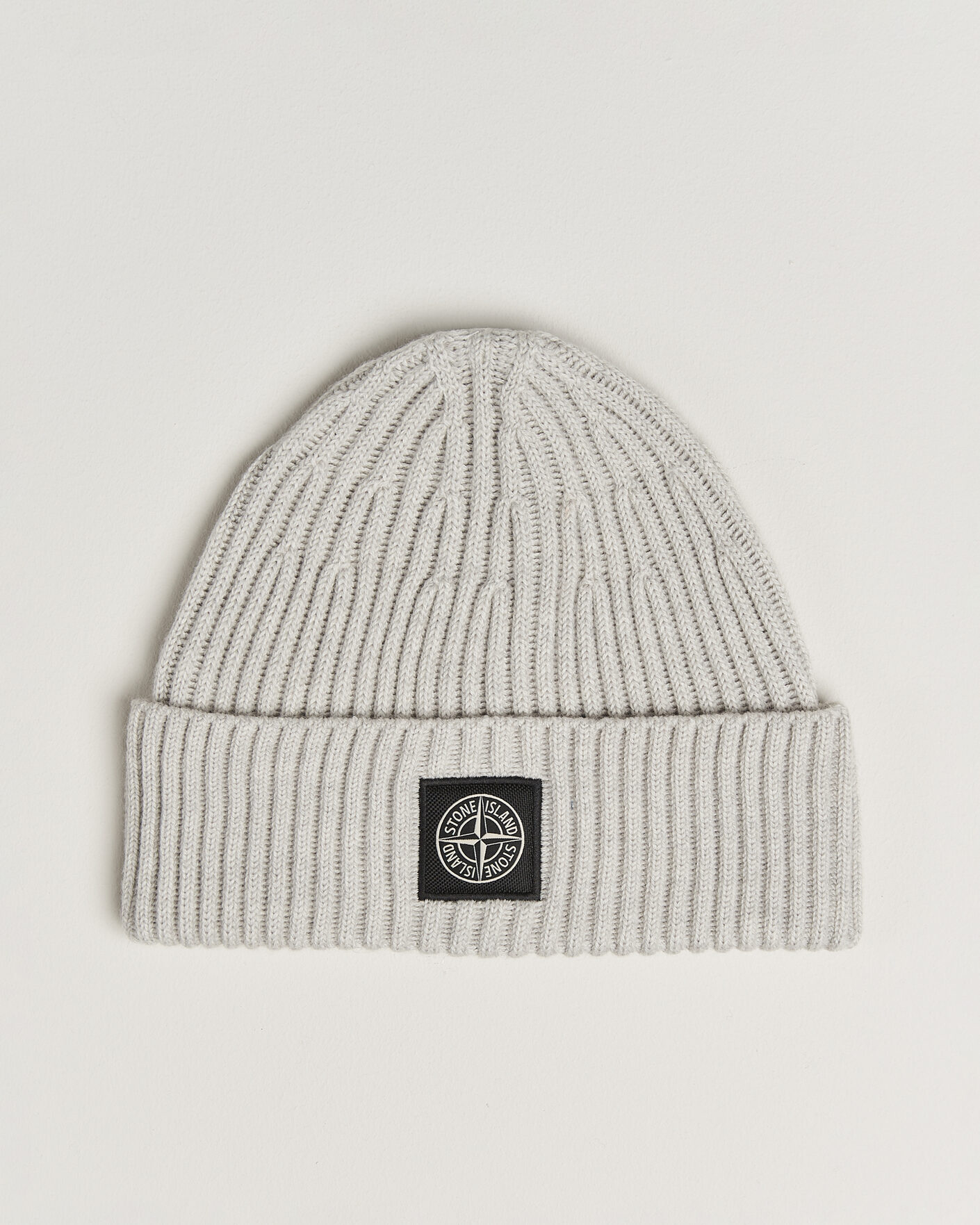 Herre | Huer | Stone Island | Full Rib Wool Hat Sand Melange