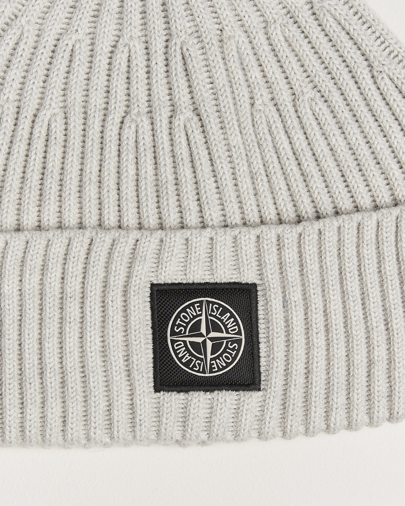 Herre | Huer | Stone Island | Full Rib Wool Hat Sand Melange
