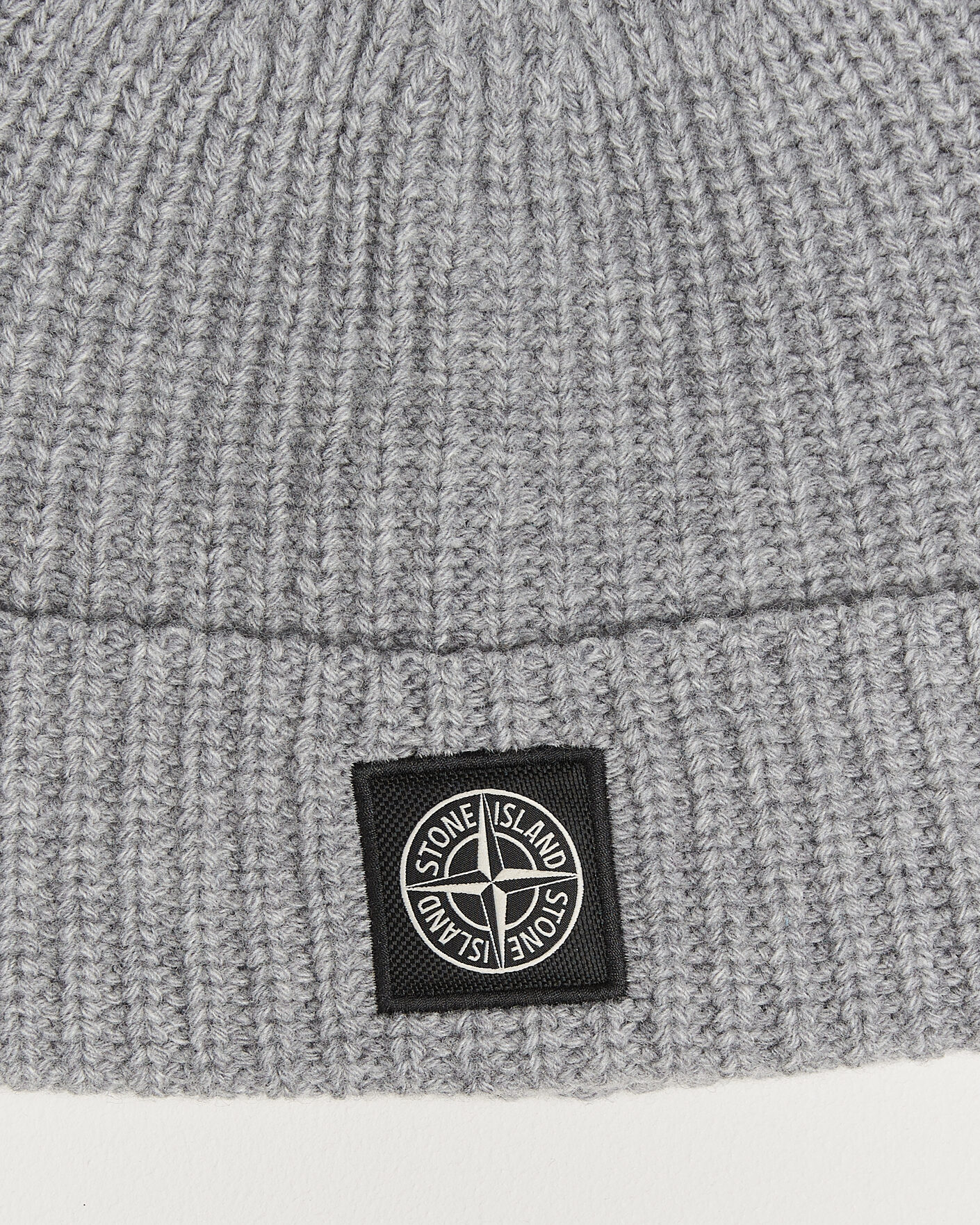 Herre | Huer | Stone Island | Geelong Wool Hat Grey Melange