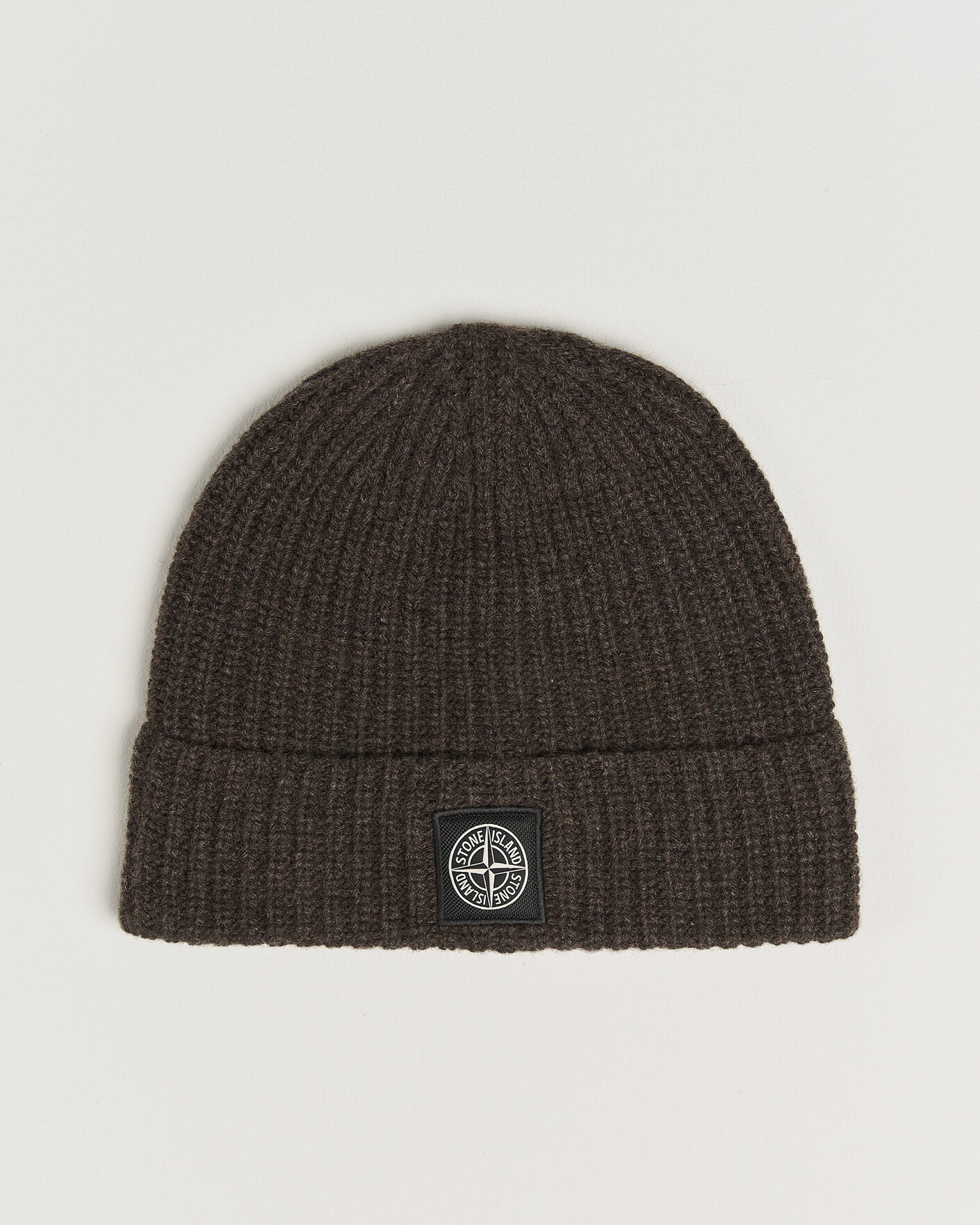 Herre | Huer | Stone Island | Geelong Wool Hat Melange Lead