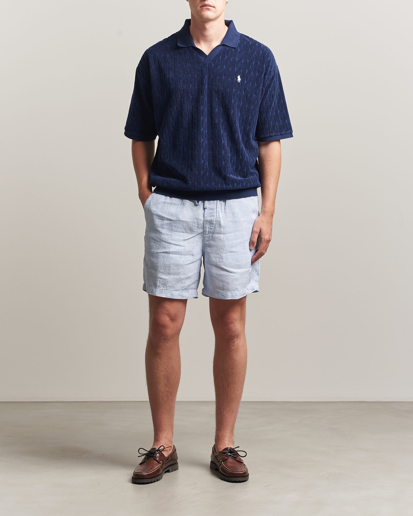 Herre | Shorts | Polo Ralph Lauren | Woven Linen Shorts Blue/White