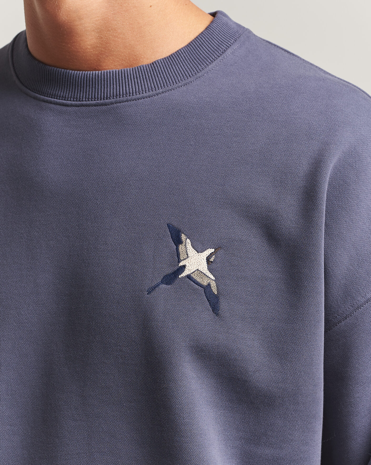 Herre | Trøjer | Axel Arigato | Micro Bee Bird Sweatshirt Smoke Grey
