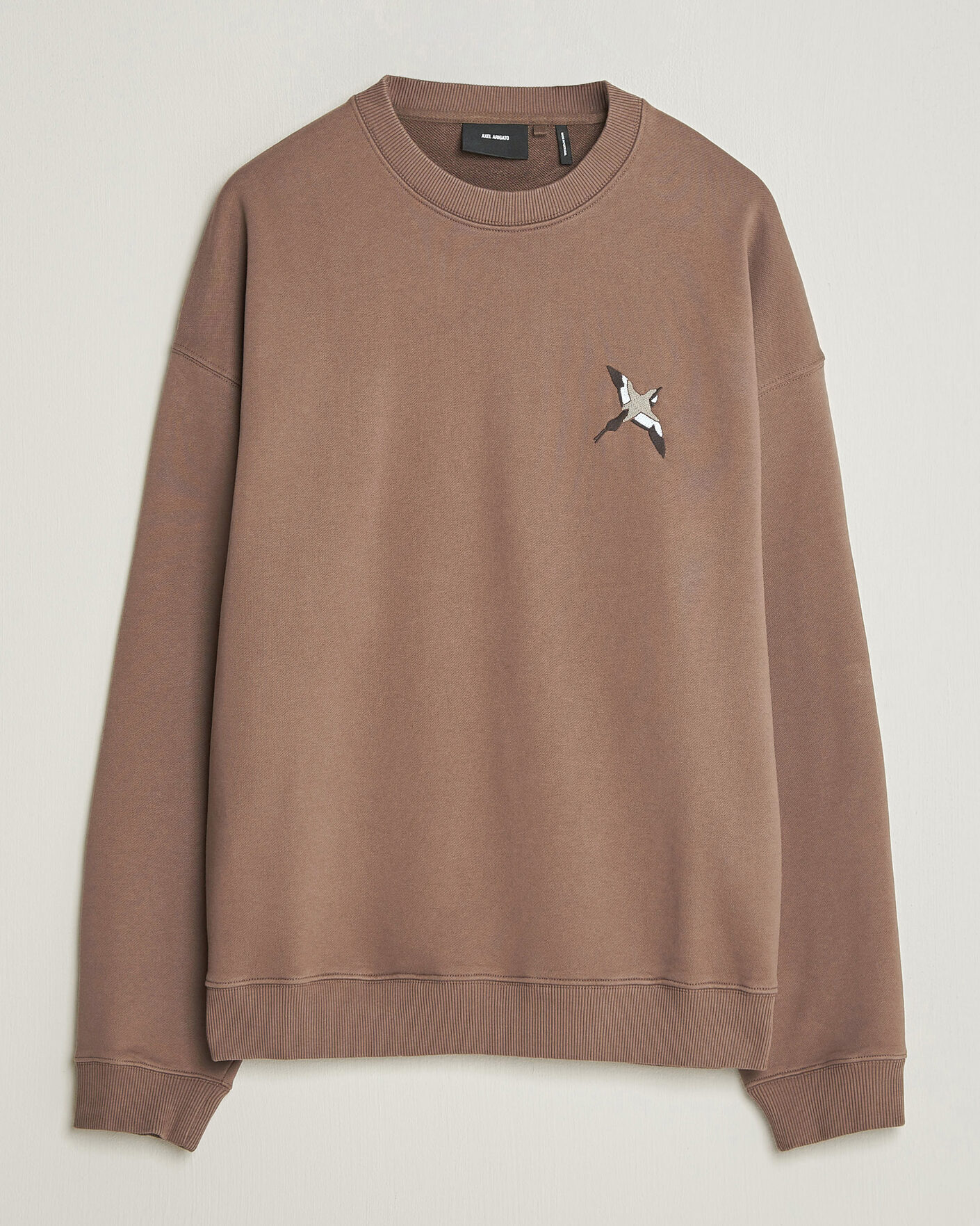 Herre | Trøjer | Axel Arigato | Micro Bee Bird Sweatshirt Coffee Brown