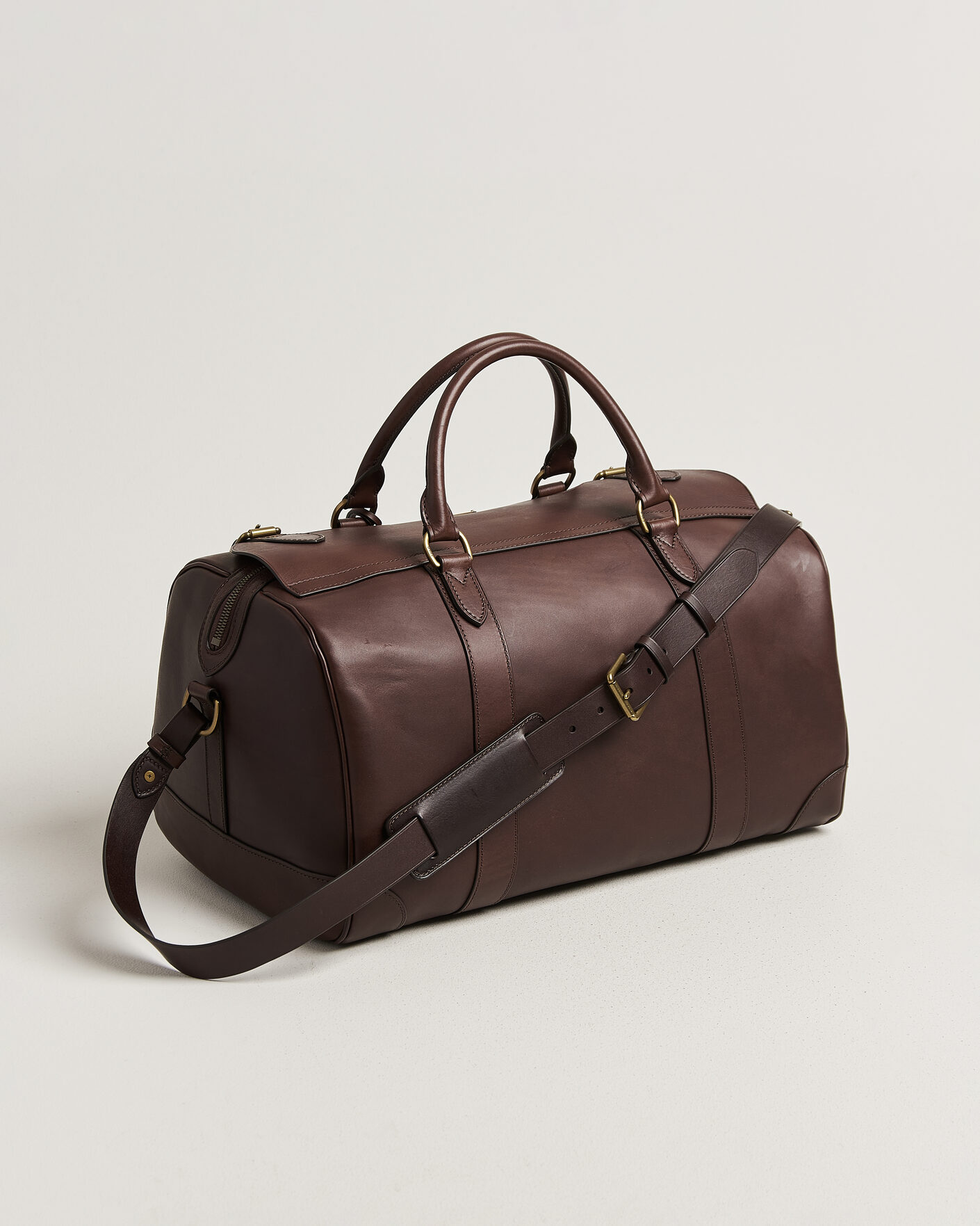 Herre | Tasker | Polo Ralph Lauren | Leather Duffle Bag Burnished Brown