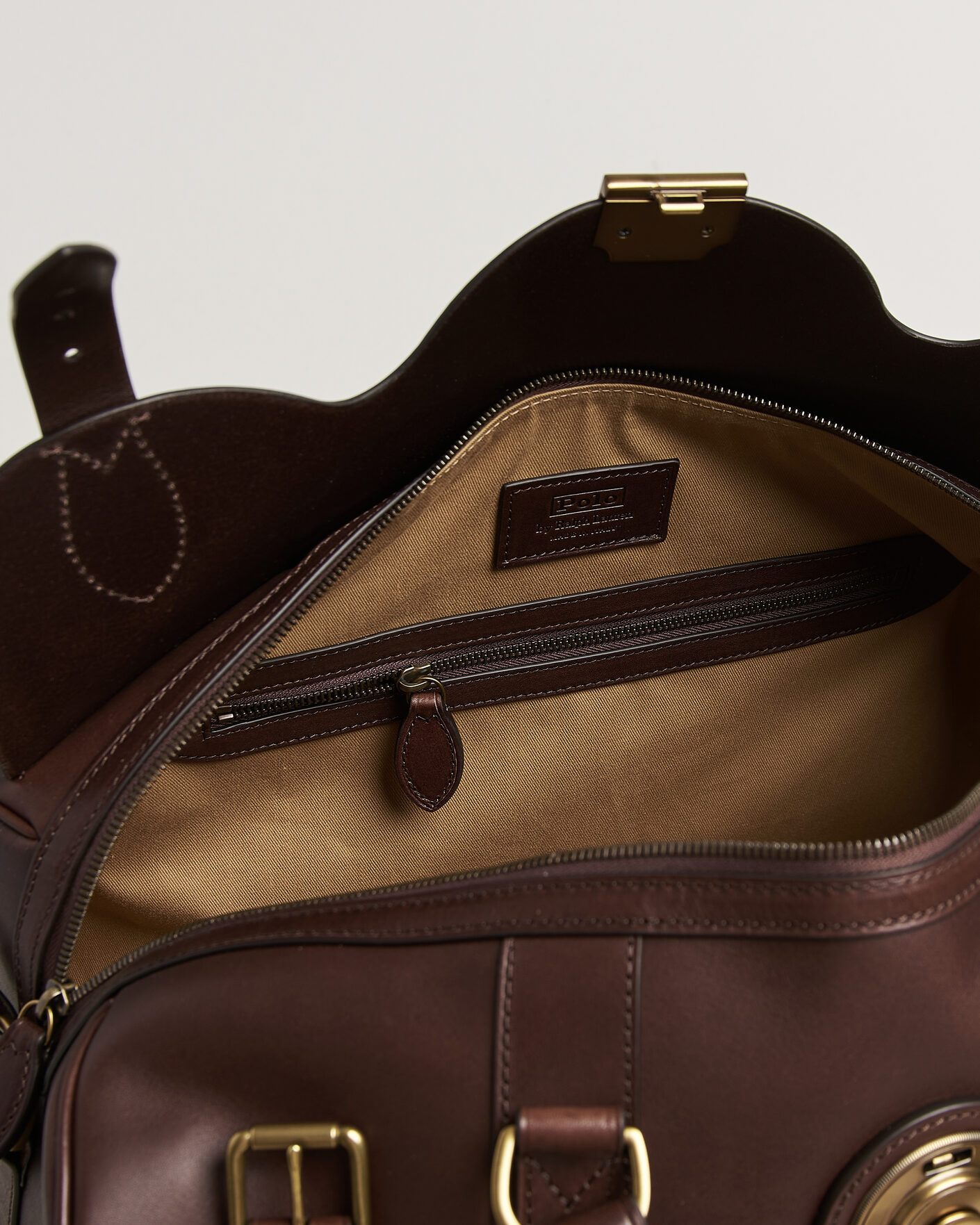 Herre | Tasker | Polo Ralph Lauren | Leather Duffle Bag Burnished Brown
