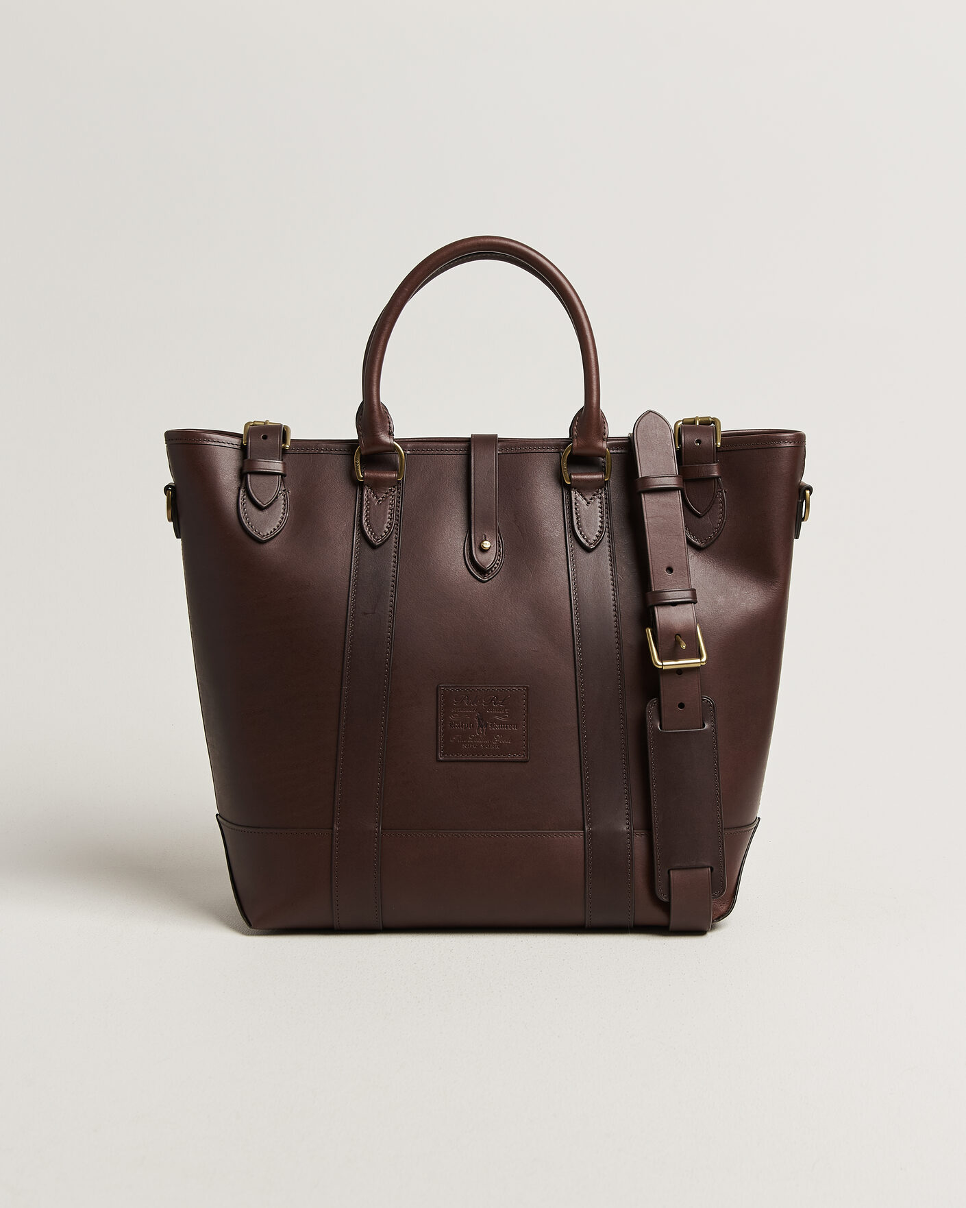 Herre | Tasker | Polo Ralph Lauren | Leather Tote Bag Burnished Brown