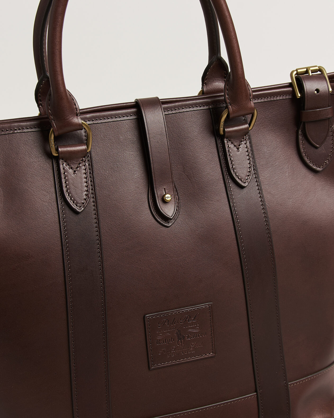 Herre | Tasker | Polo Ralph Lauren | Leather Tote Bag Burnished Brown