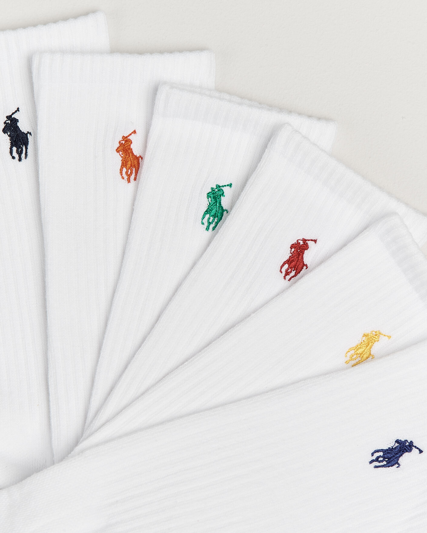 Herre | Undertøj | Polo Ralph Lauren | 6-Pack Performance Crew Socks White