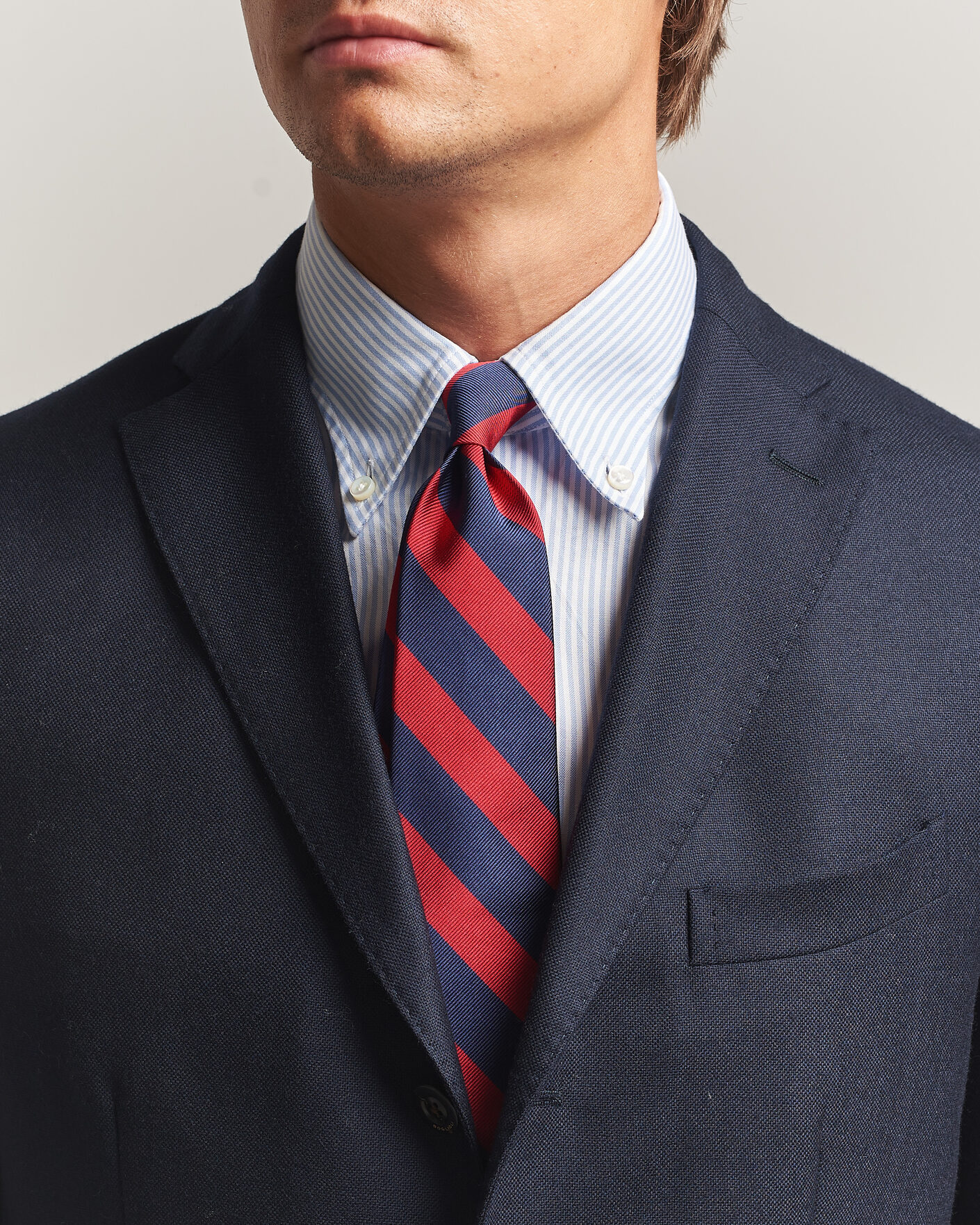 Herre | Slips | Polo Ralph Lauren | Striped Club Tie Navy/Red