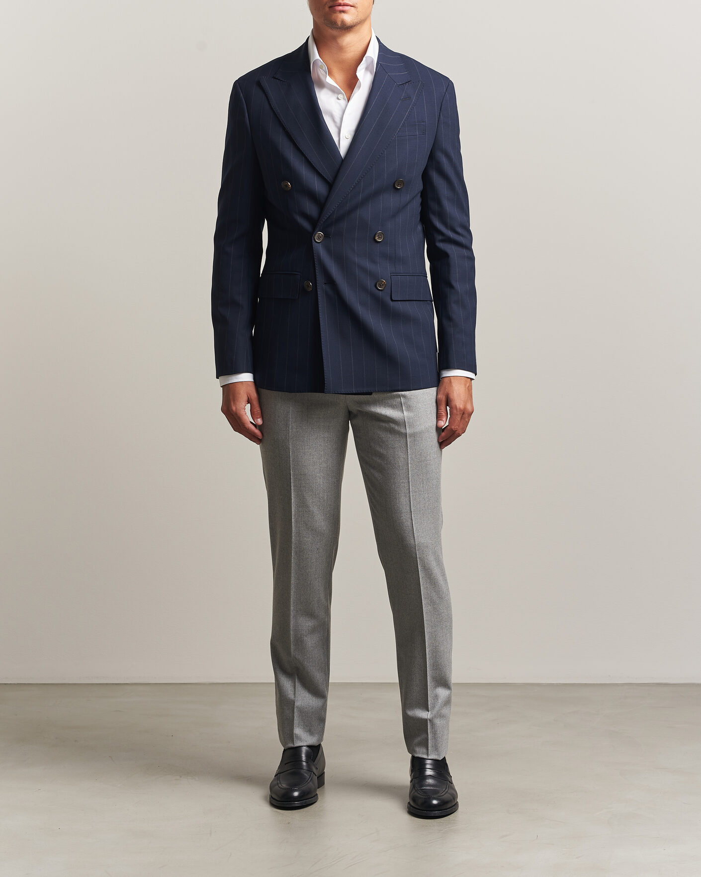 Herre | Blazere & jakker | Polo Ralph Lauren | Double Breasted Rope Stripe Sportcoat Navy/Grey