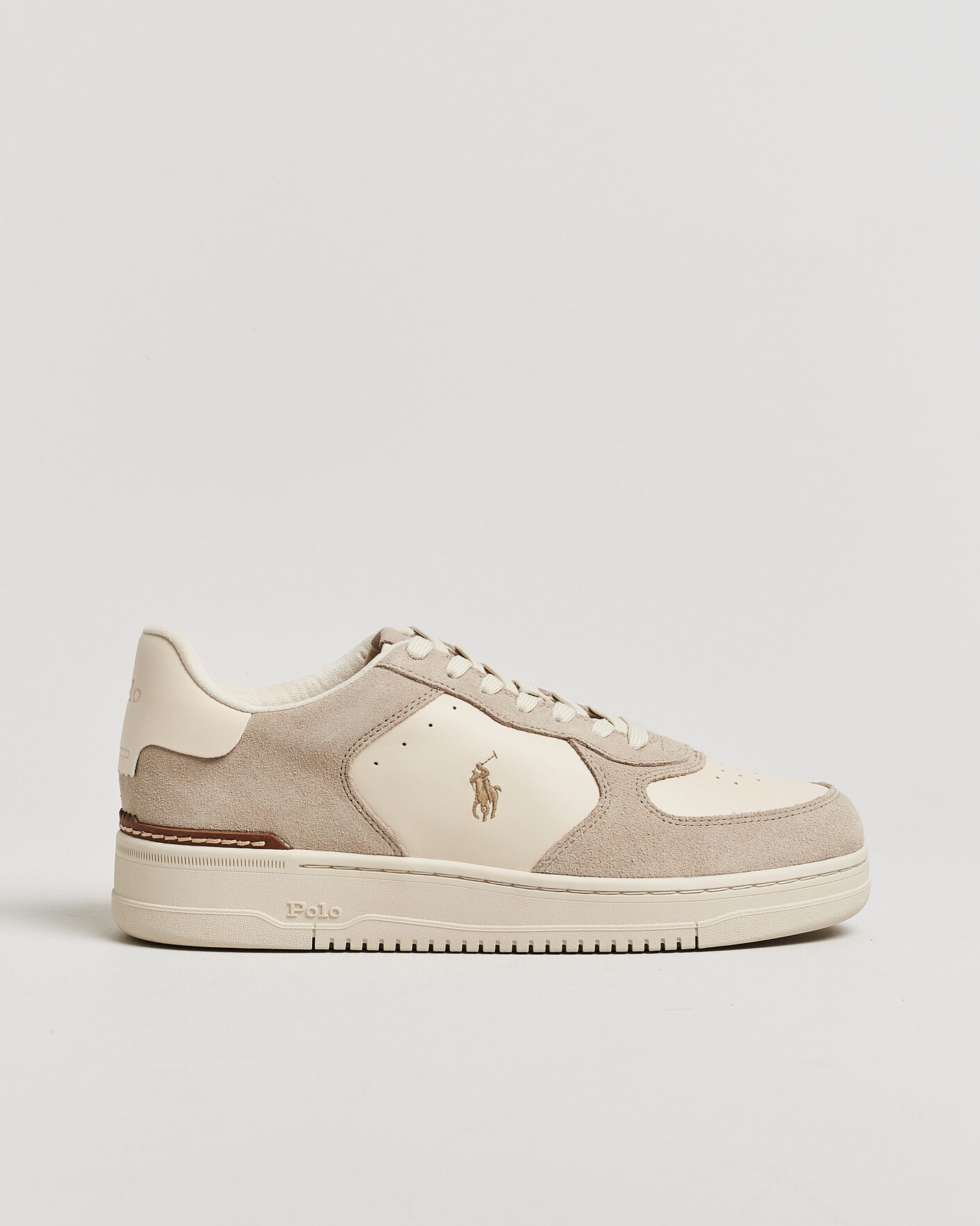 Herre | Sneakers | Polo Ralph Lauren | Masters Court Suede/Leather Sneakers Milkshake