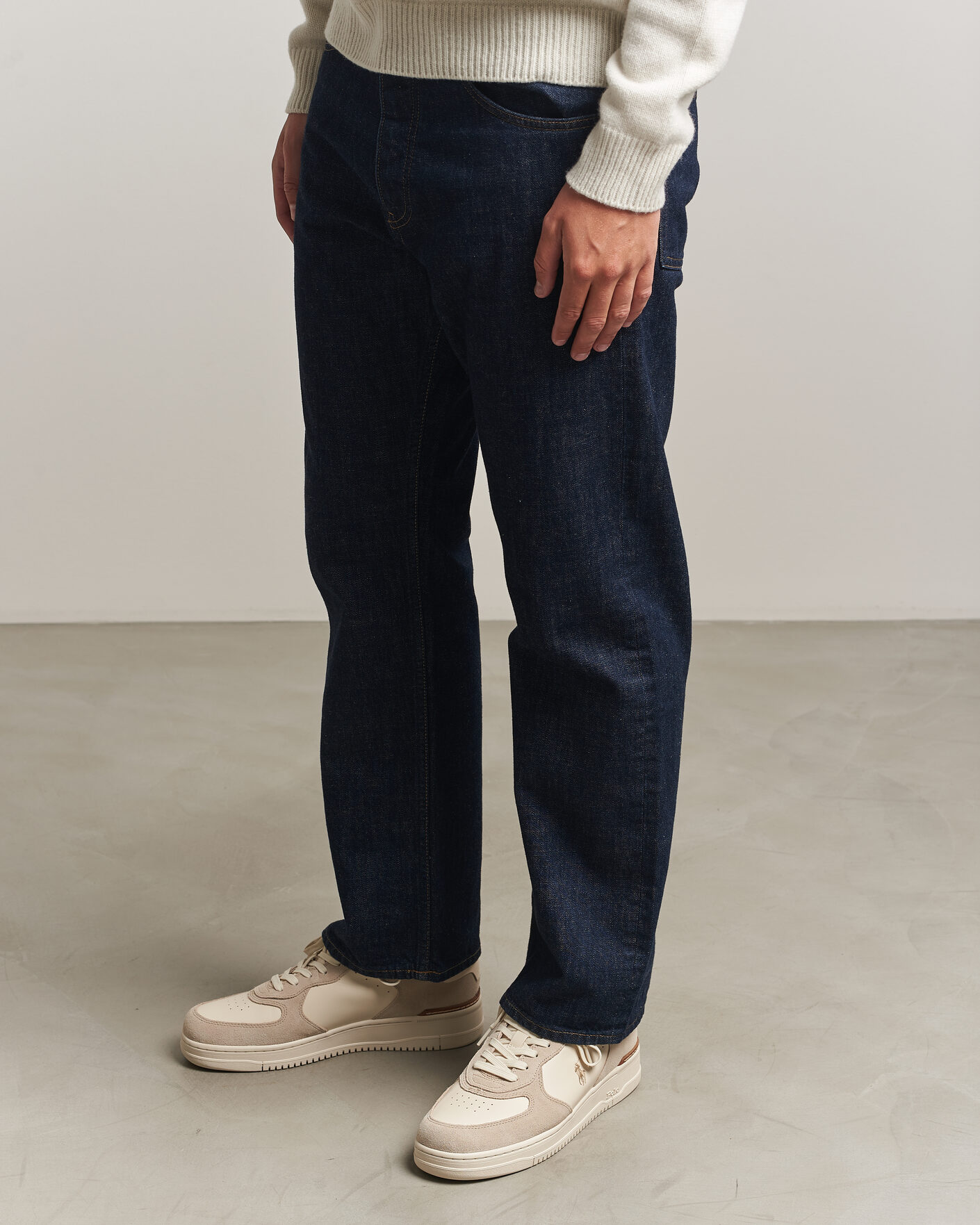 Herre | Sneakers | Polo Ralph Lauren | Masters Court Suede/Leather Sneakers Milkshake