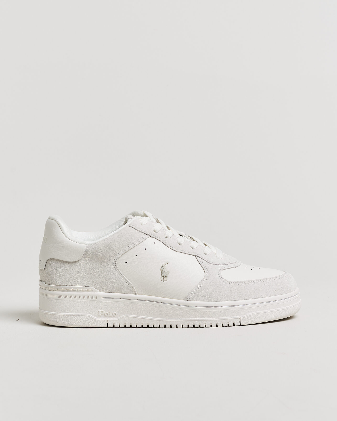 Herre | Sneakers | Polo Ralph Lauren | Masters Court Suede/Leather Sneakers Deckwash White