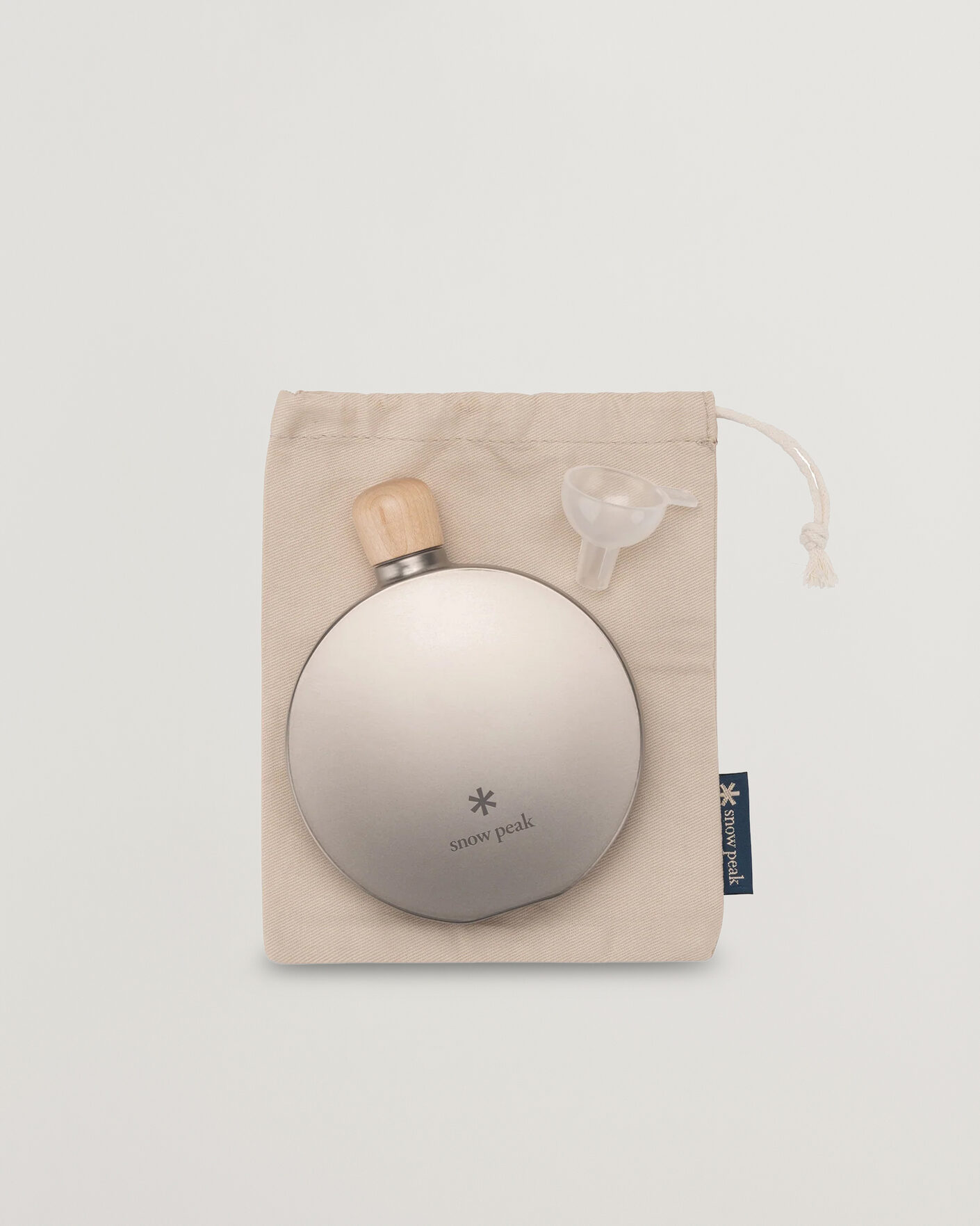 Herre | Outdoor living | Snow Peak | Curved Flask Titanium