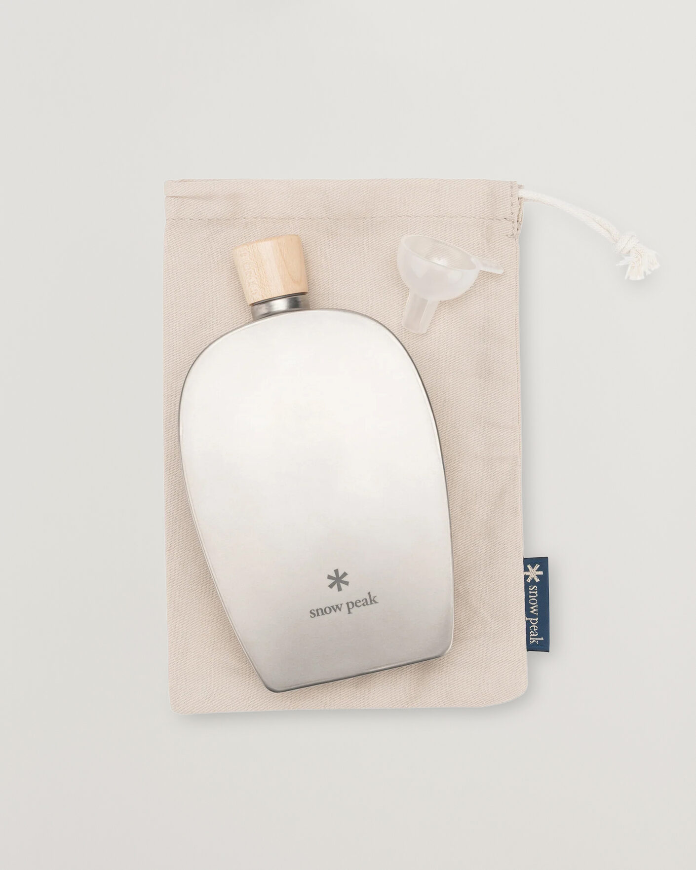 Herre | Outdoor living | Snow Peak | Flask 250 ml Titanium