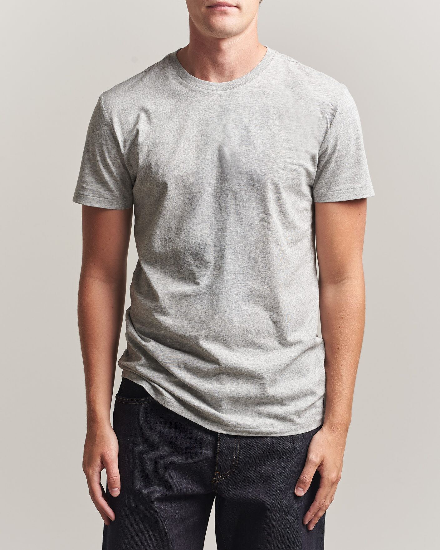 Herre | T-Shirts | Polo Ralph Lauren | 3-Pack Crew Neck T-Shirt Grey/Navy/Blue