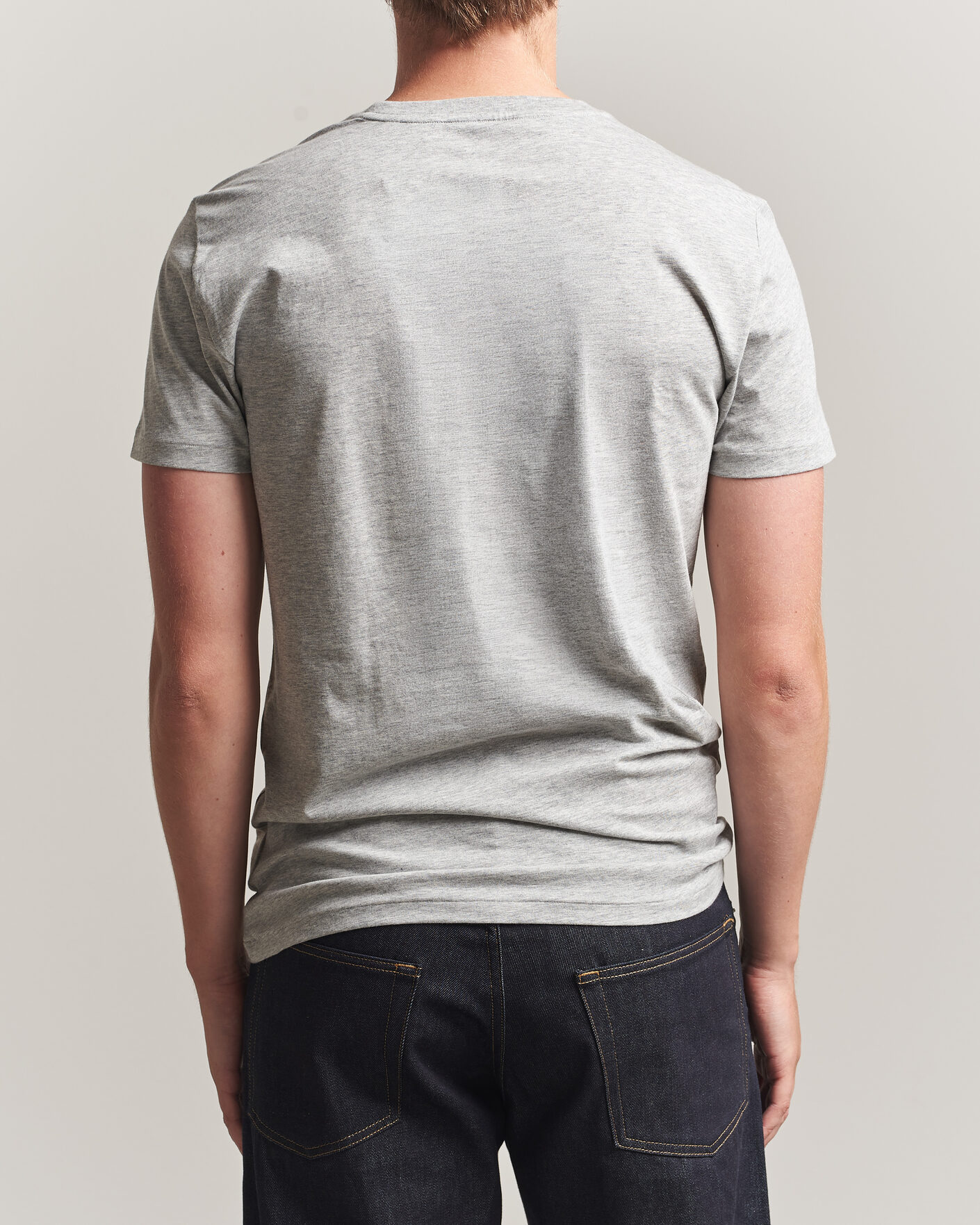 Herre | T-Shirts | Polo Ralph Lauren | 3-Pack Crew Neck T-Shirt Grey/Navy/Blue