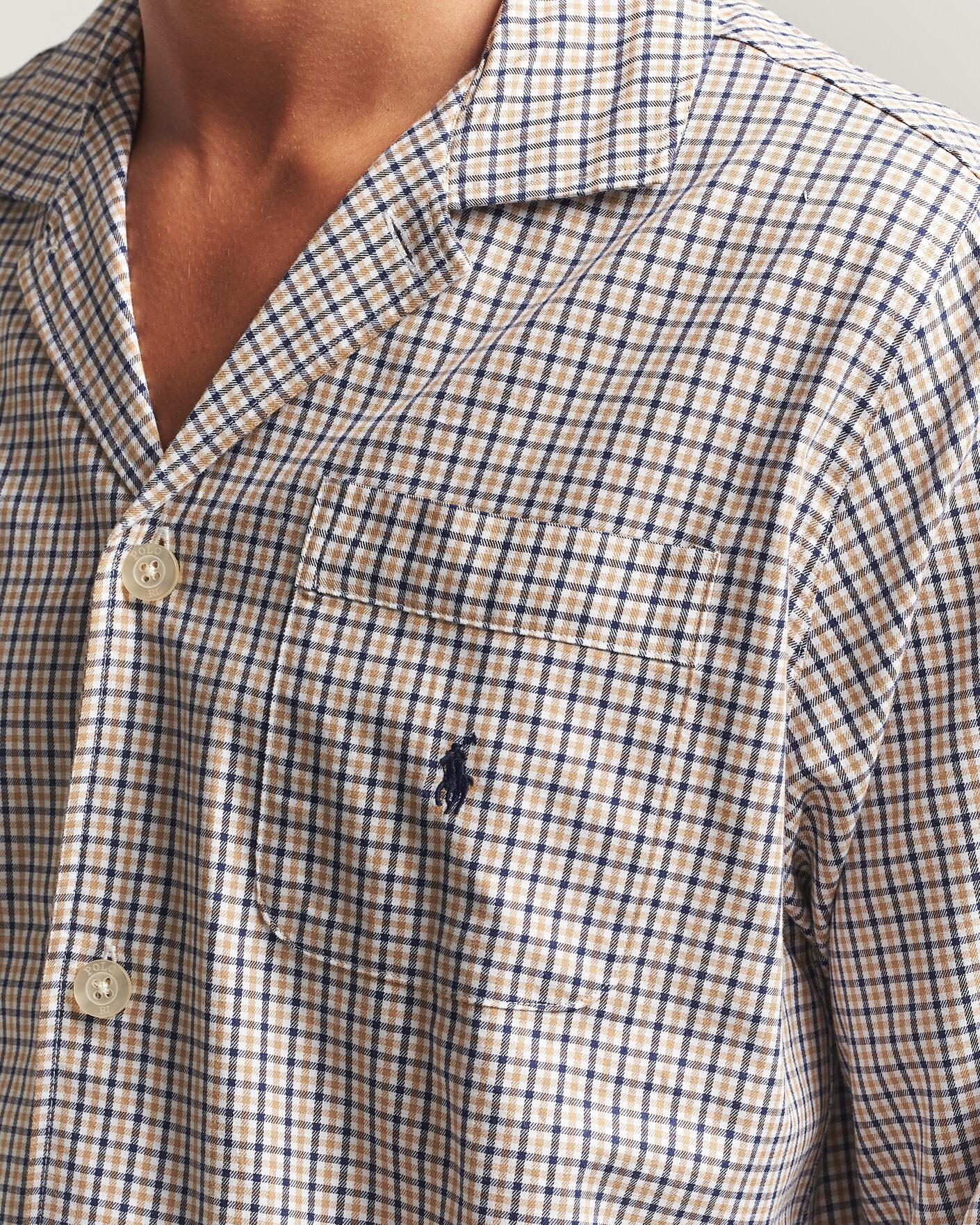 Herre | Pyjamas & Morgenkåber | Polo Ralph Lauren | Pyjamas Set Khaki White Multi