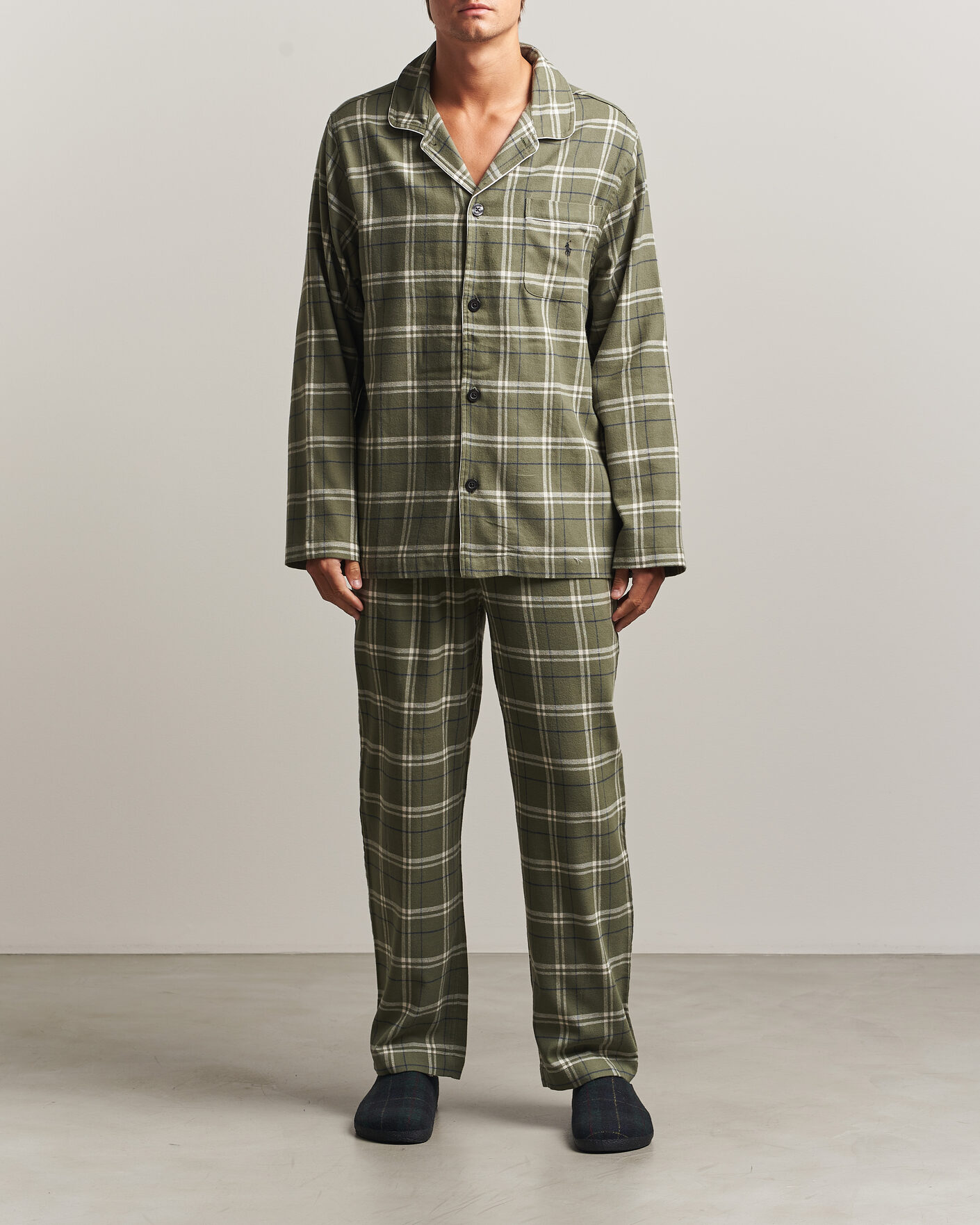 Herre | Pyjamas & Morgenkåber | Polo Ralph Lauren | Pyjamas Set Olive/Navy