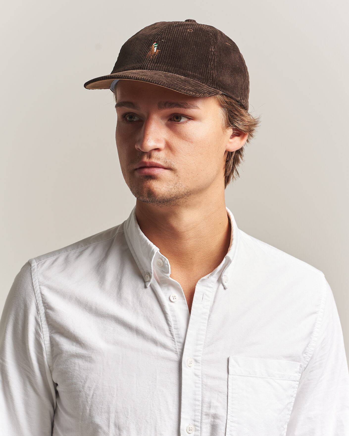 Herre | Hatte & kasketter | Polo Ralph Lauren | Corduroy Cap Dark Beech