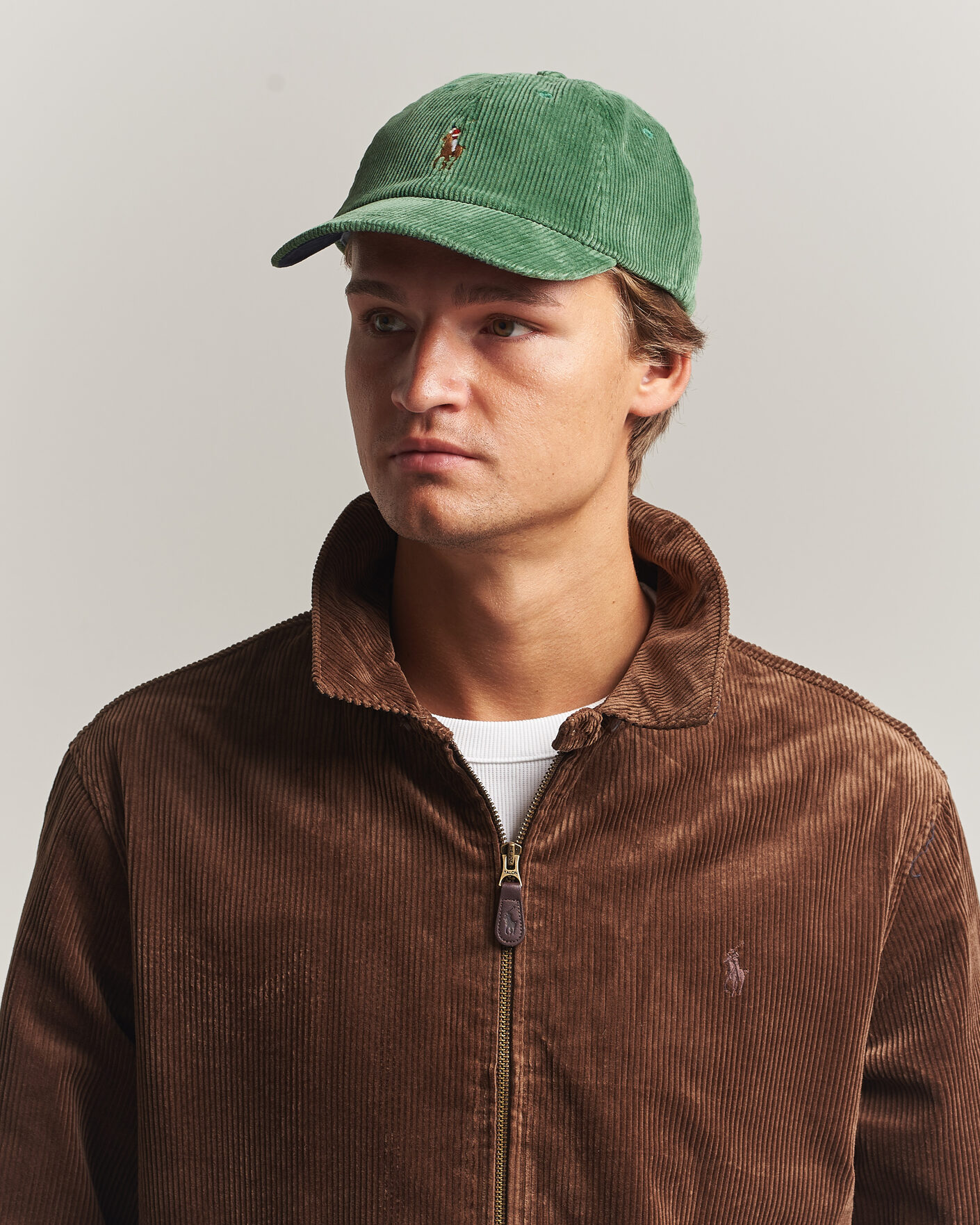 Herre | Hatte & kasketter | Polo Ralph Lauren | Corduroy Cap Meadow Green
