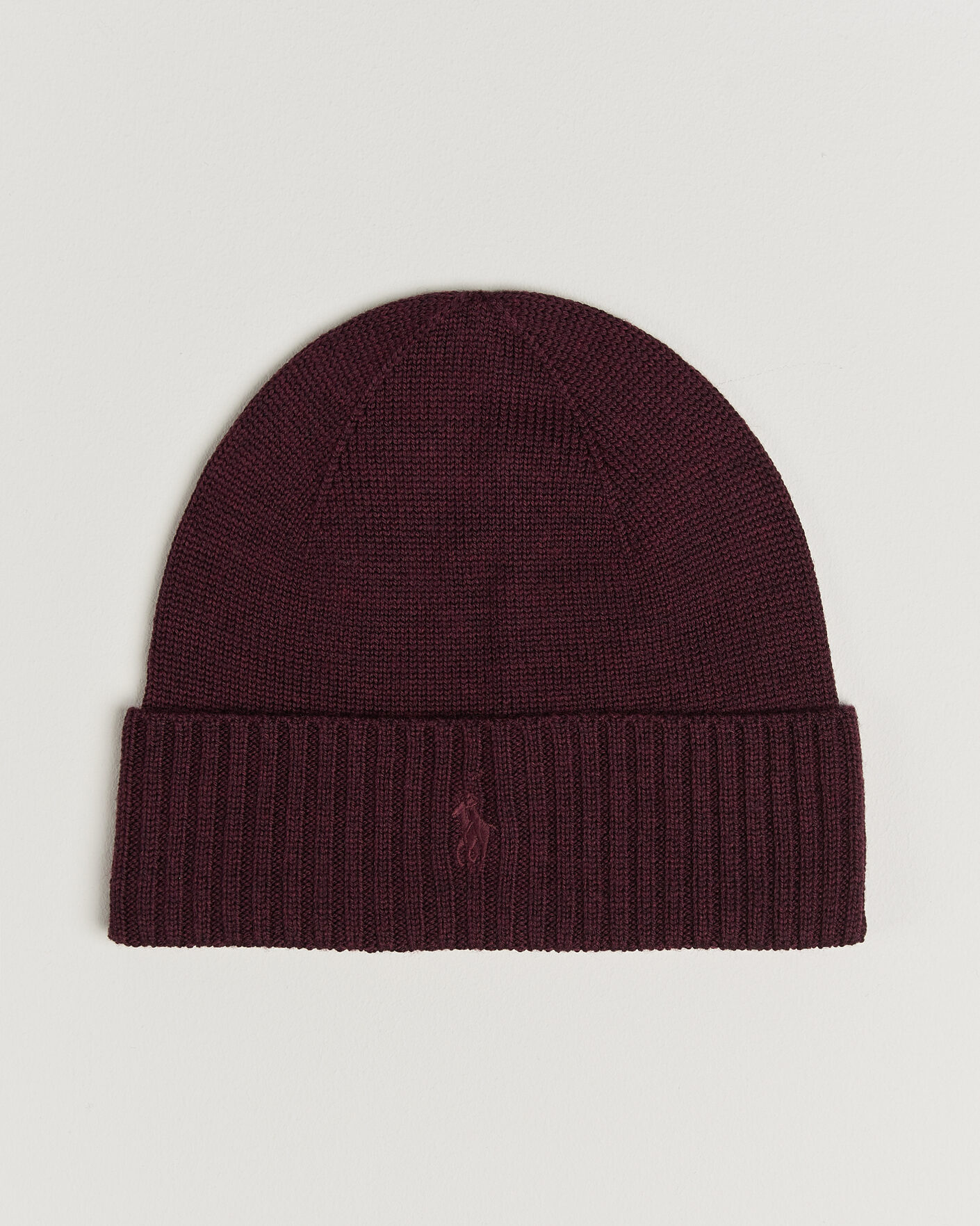Herre | Huer | Polo Ralph Lauren | Merino Beanie Merlot Wine Heather