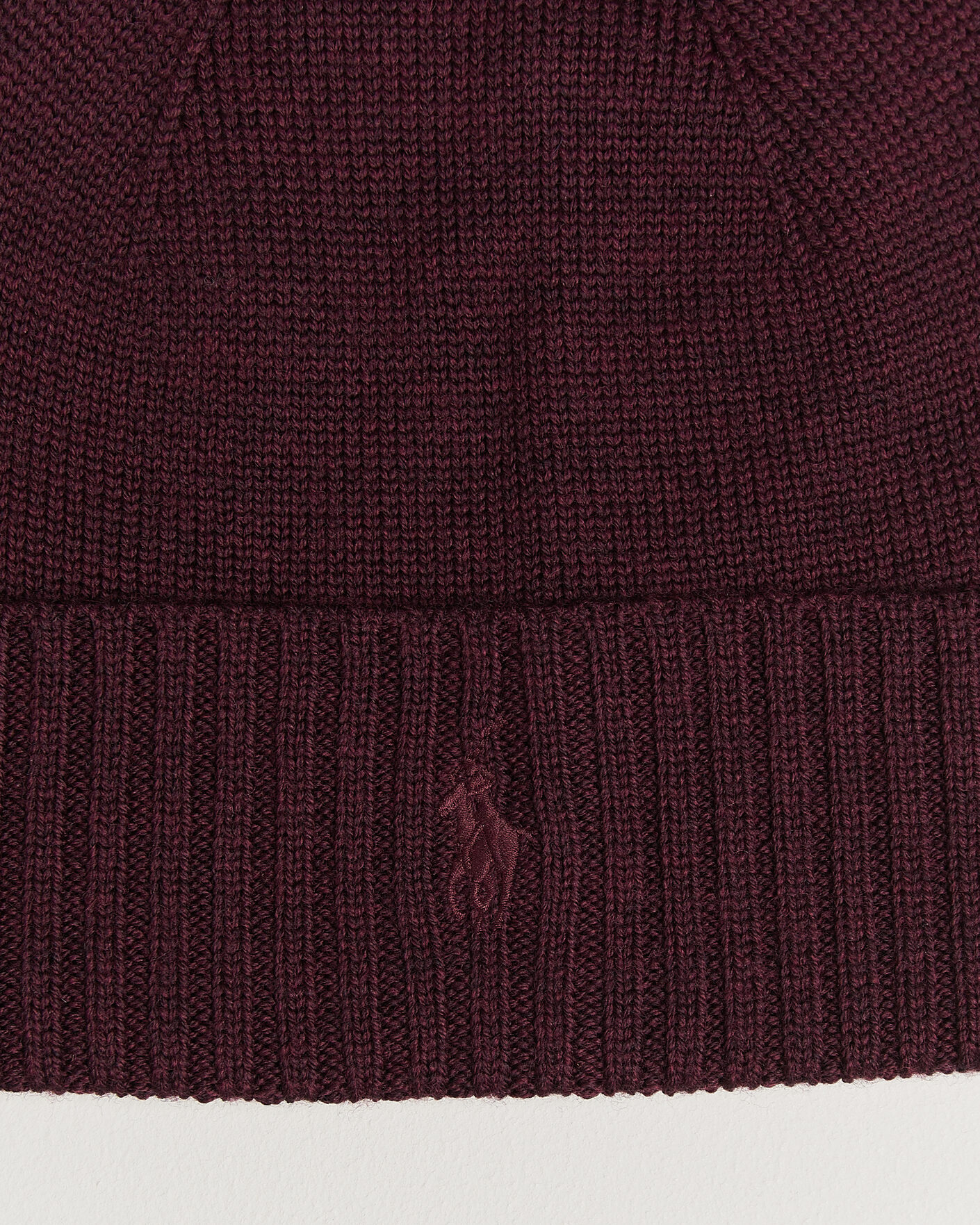 Herre | Huer | Polo Ralph Lauren | Merino Beanie Merlot Wine Heather
