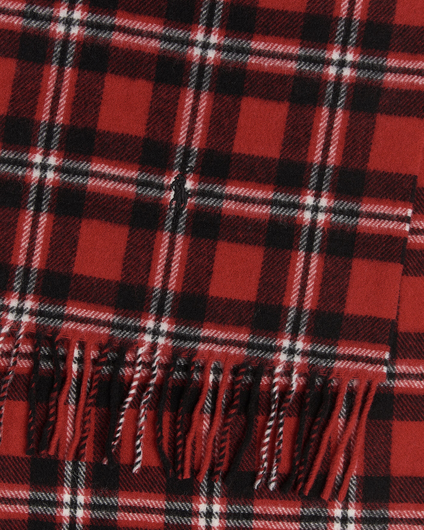 Herre | Halstørklæder | Polo Ralph Lauren | Classic Wool Scarf Red/Black