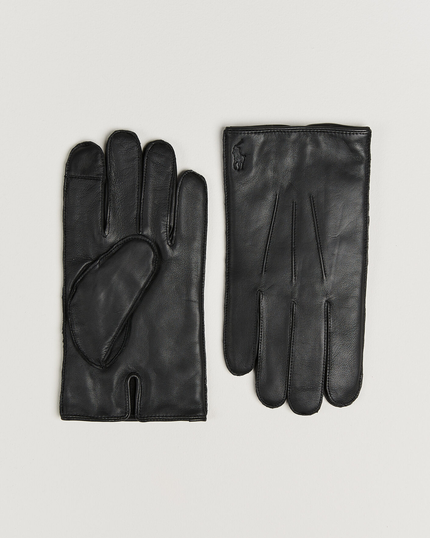 Herre | Handsker | Polo Ralph Lauren | Water-Repellent Leather Gloves Black