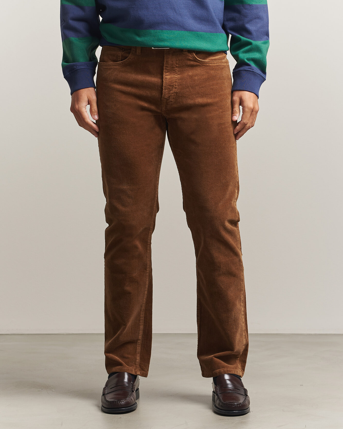 Herre | Bukser | Polo Ralph Lauren | Stretch Corduroy Straight Fit Pants Sepia