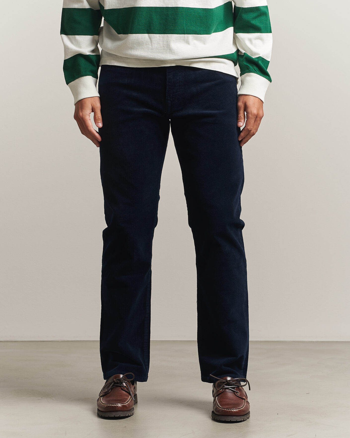 Herre | Bukser | Polo Ralph Lauren | Stretch Corduroy Straight Fit Pants Aviator Navy