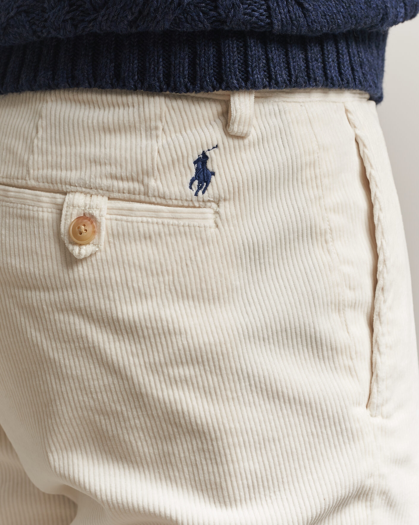 Herre | Bukser | Polo Ralph Lauren | Bedford Corduroy 5-Pocket Pants Warm White