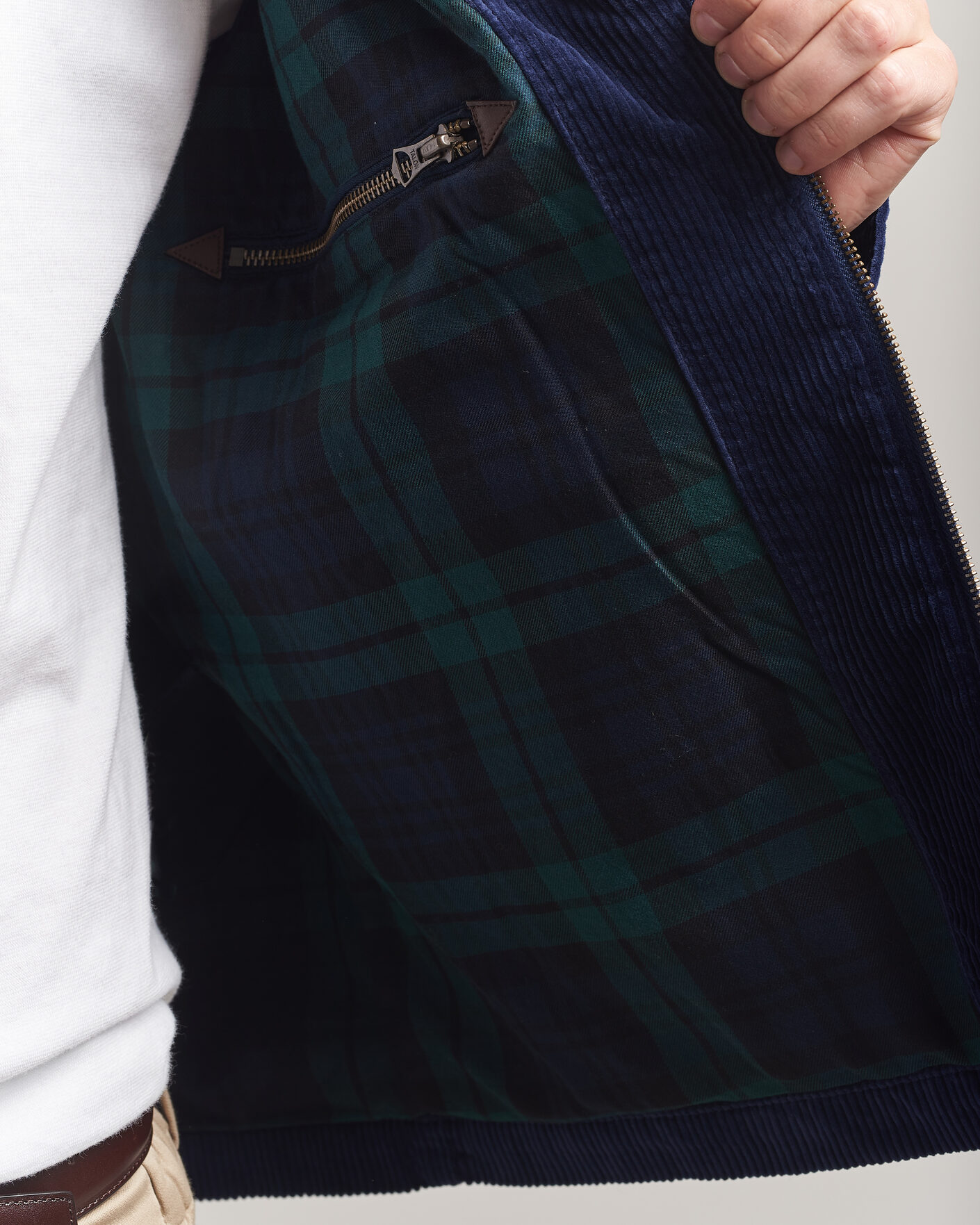 Herre | Jakker | Polo Ralph Lauren | Lined Corduroy Windbreaker Newport Navy