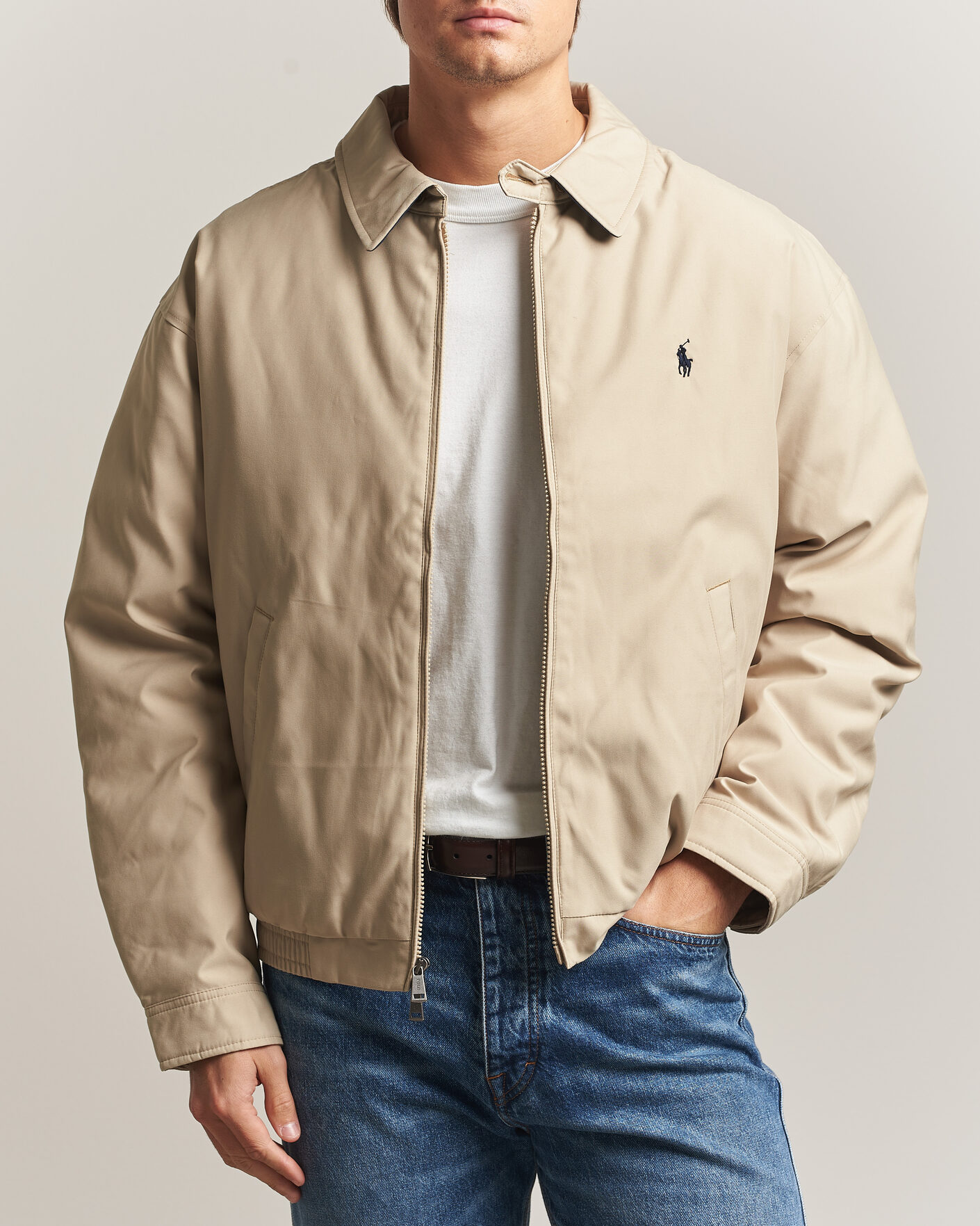 Herre | Jakker | Polo Ralph Lauren | Woven Twill Windbreaker Khaki Uniform