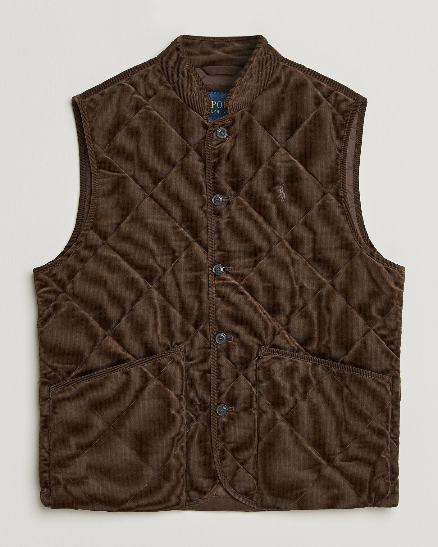 Herre | Veste | Polo Ralph Lauren | Quilted Corduroy Vest Cooper Brown