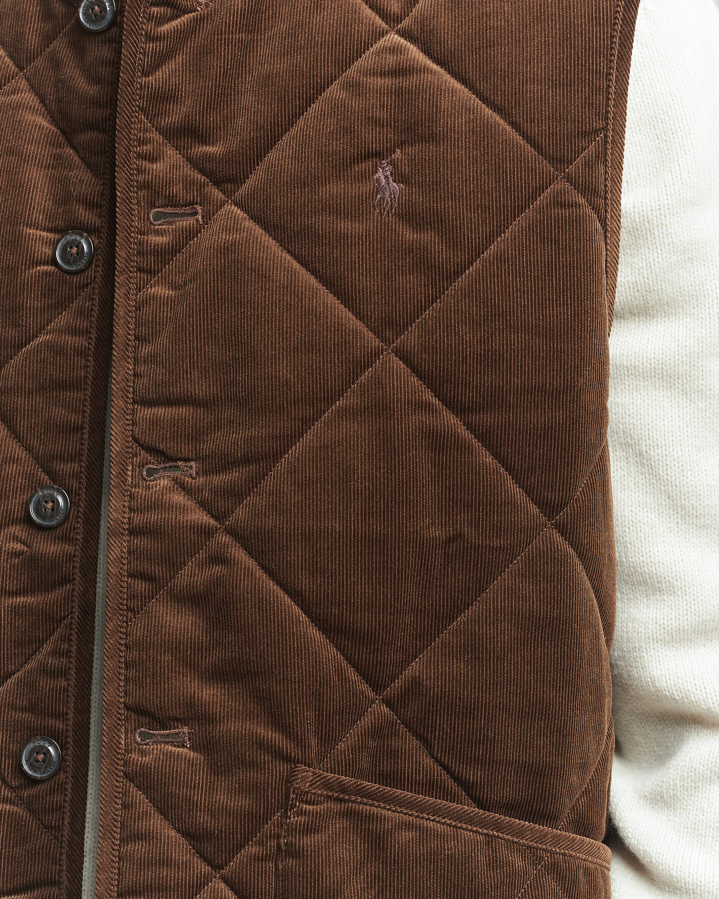 Herre | Veste | Polo Ralph Lauren | Quilted Corduroy Vest Cooper Brown